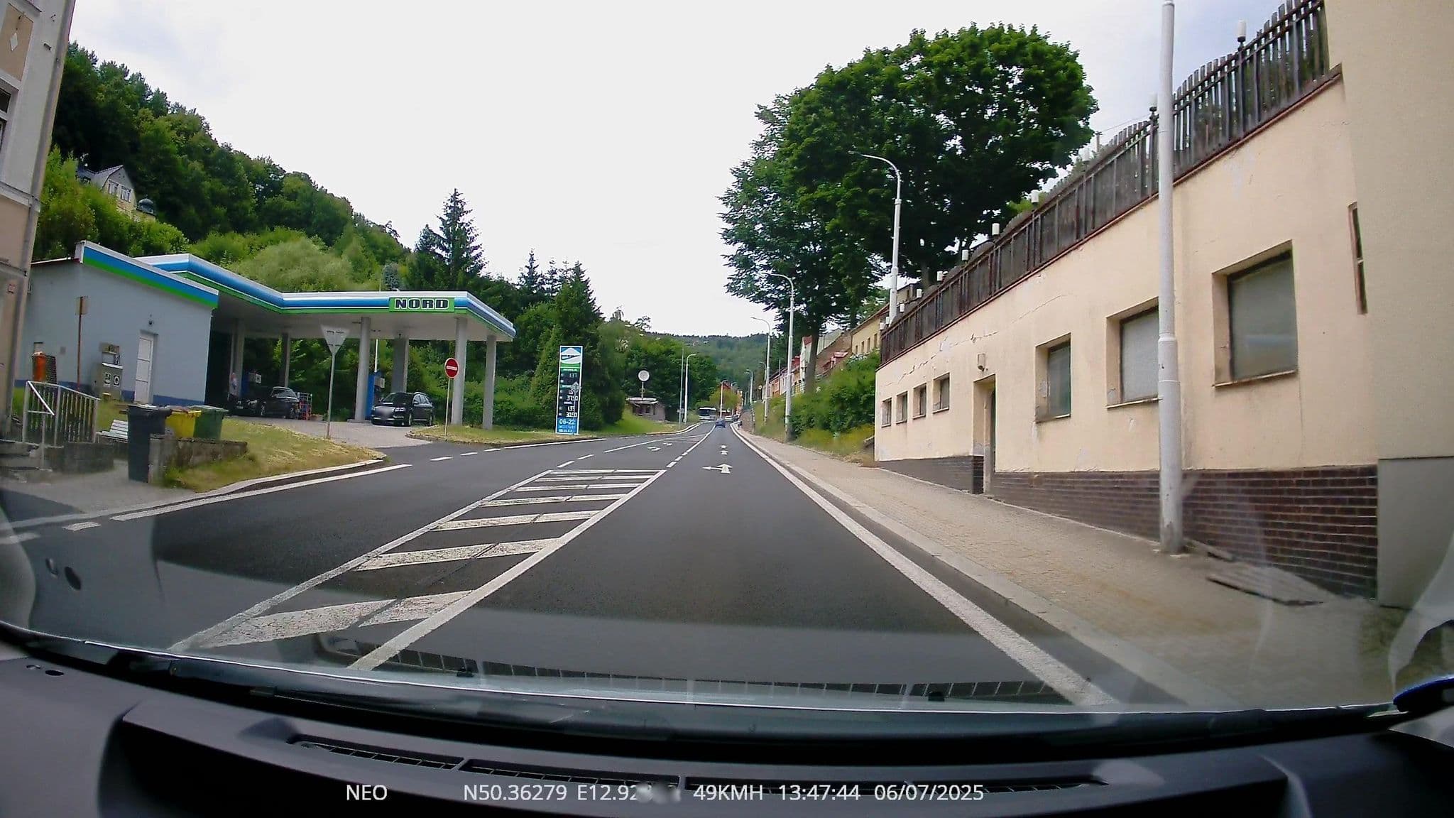 Street view near Hotel Blanik, Jáchymov — © TechniPorter (CC BY-SA · Mapillary)