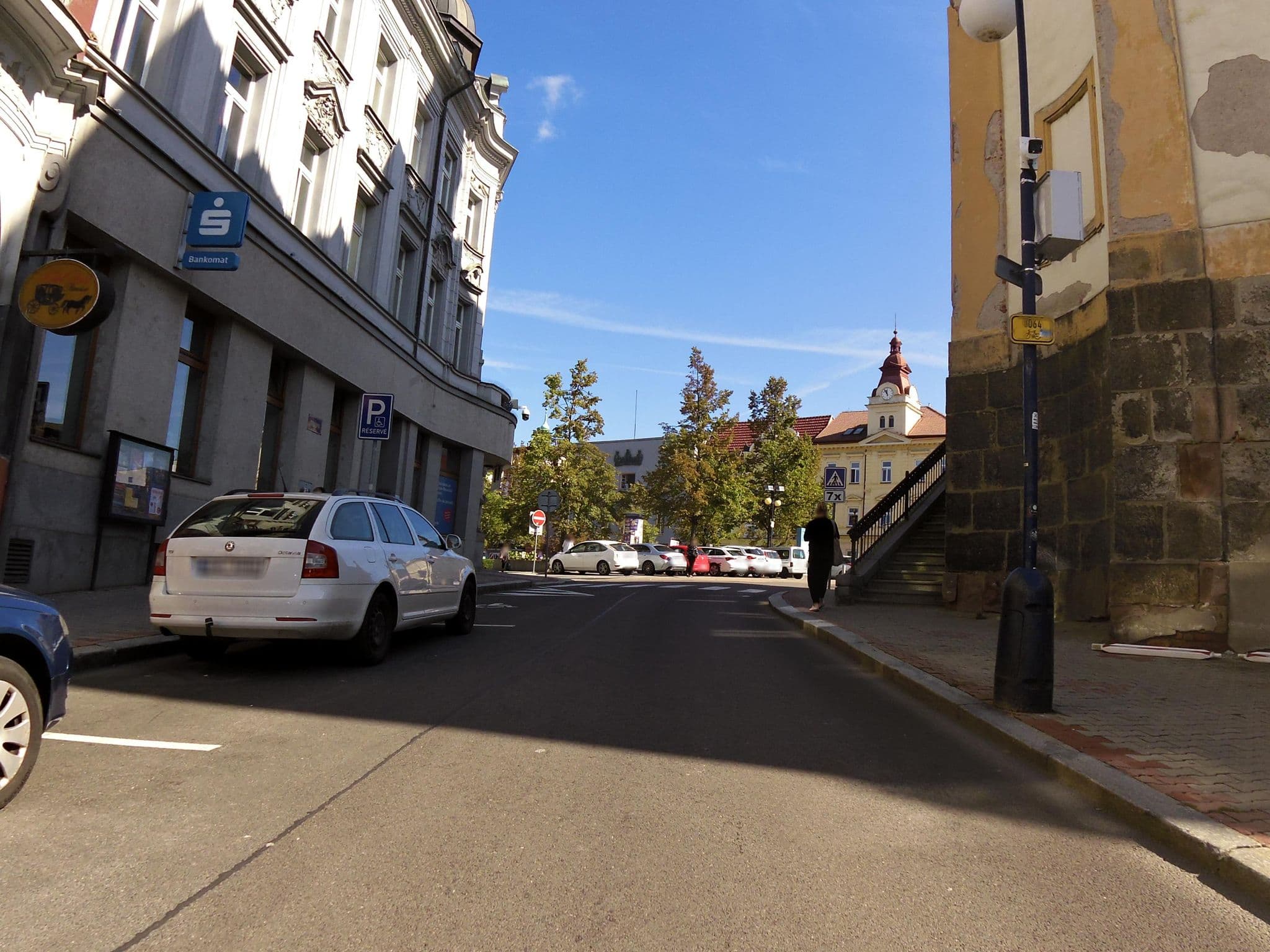Street view near Hotel Pošta, Benešov — © fell3 (CC BY-SA · Mapillary)