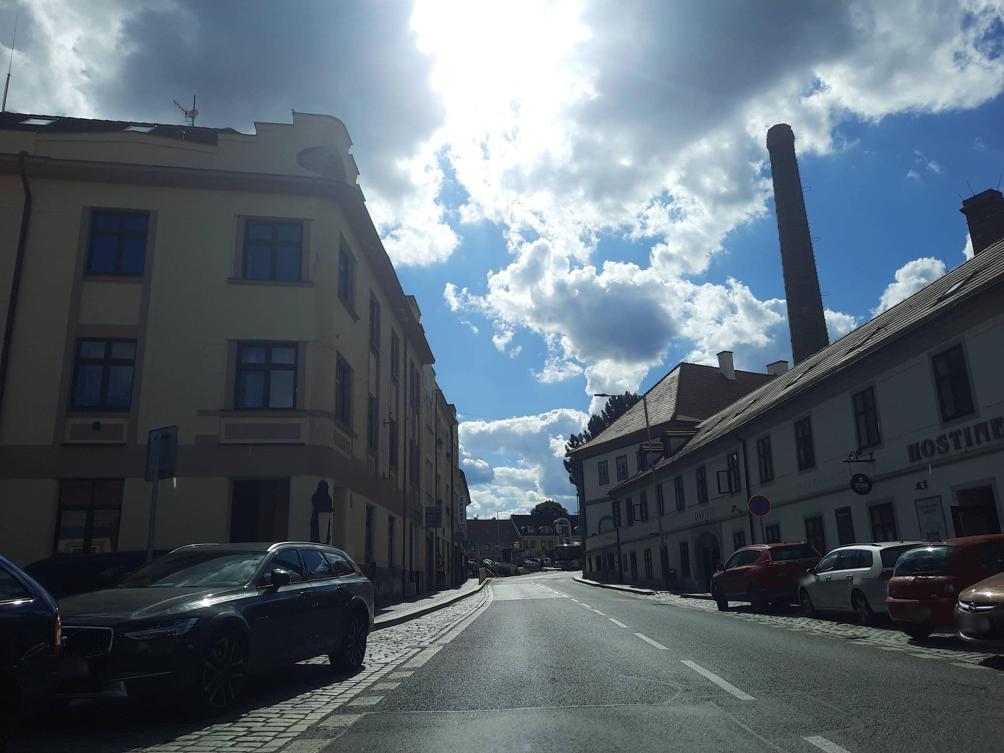 Street view near Hotel Restaurant Darwin, Zbraslav — © ondrejlopatka (CC BY-SA · Mapillary)