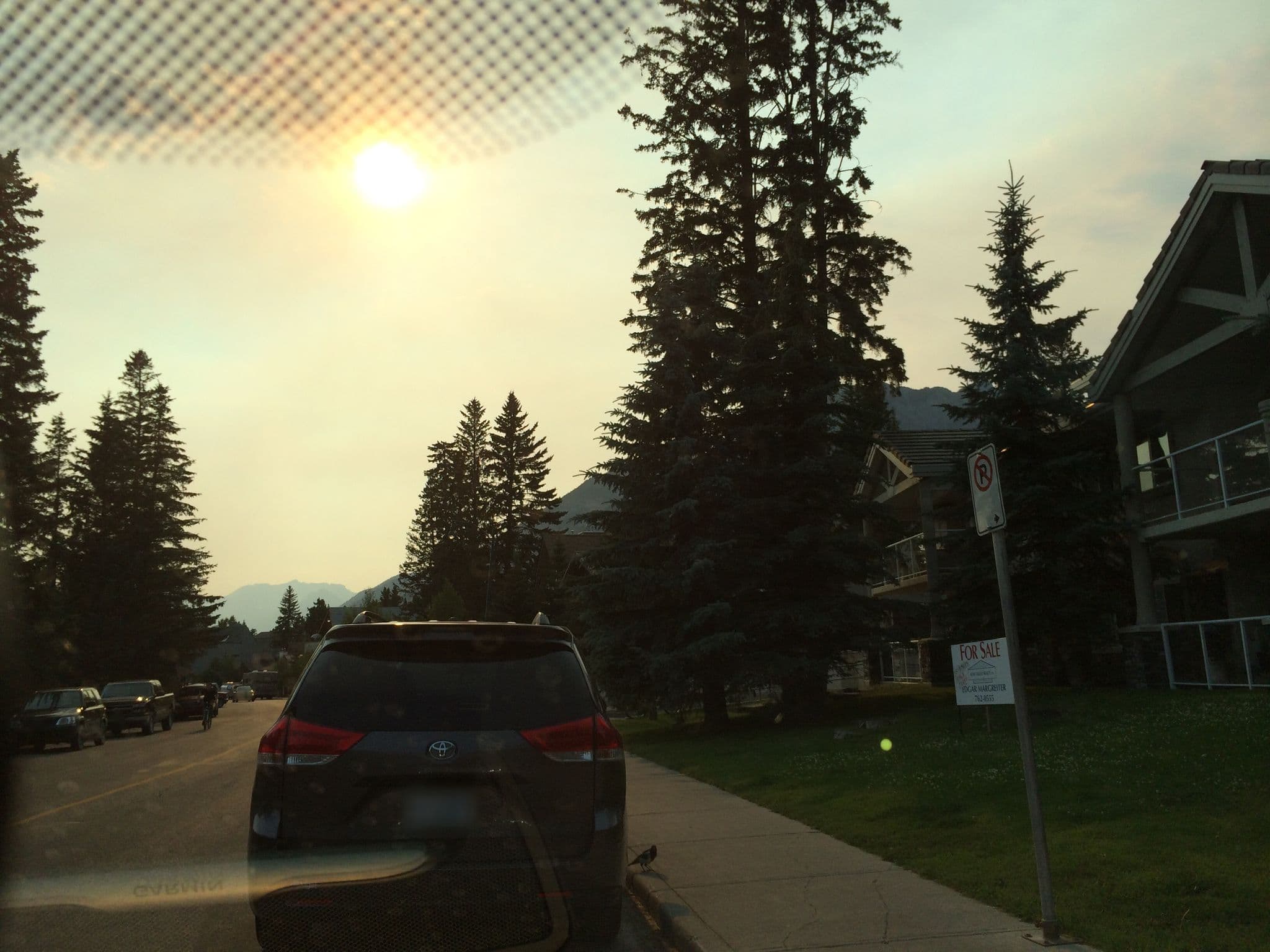 Street view near Park Place Condominiums, Banff
