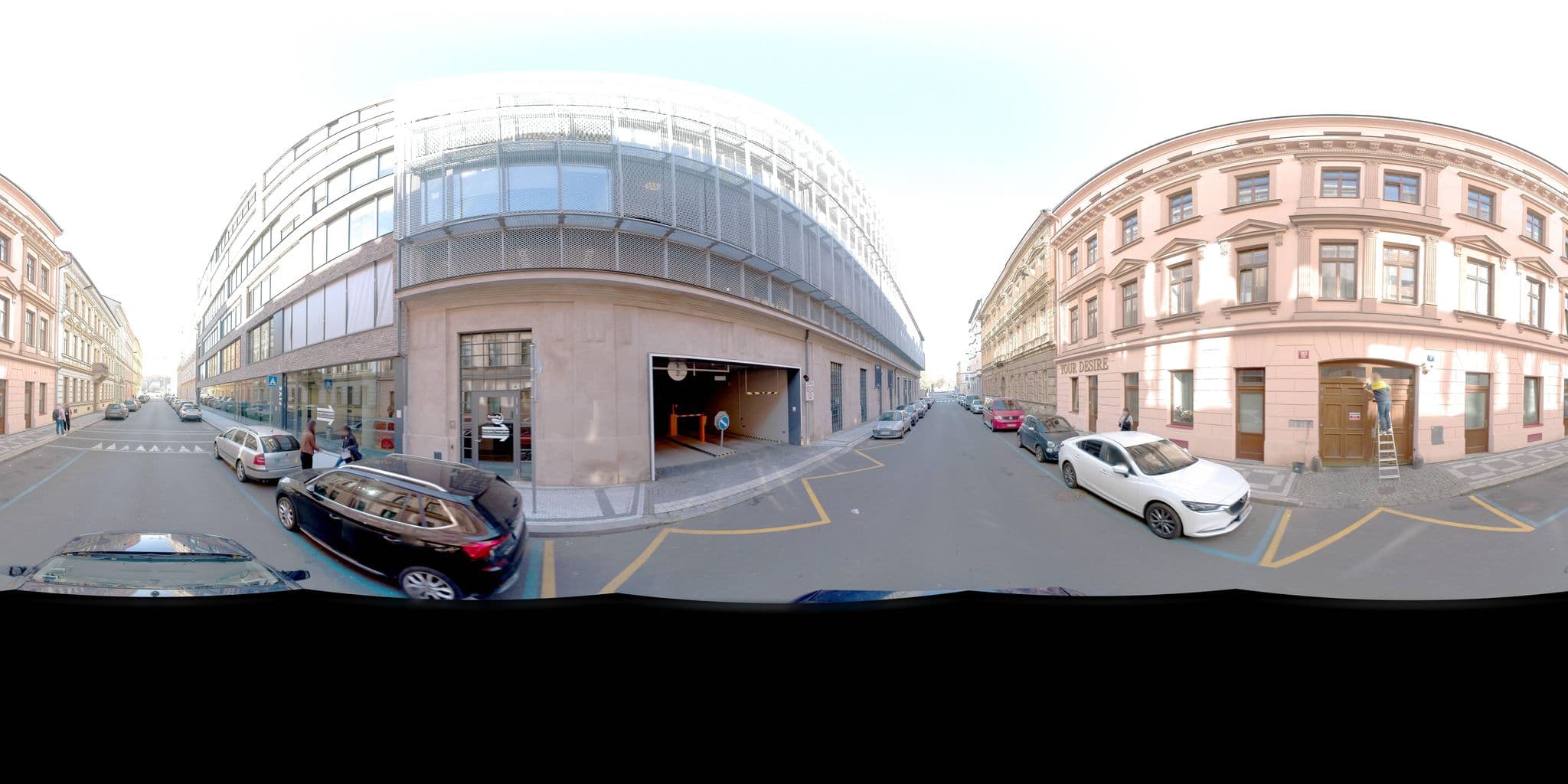 Street view near Apartments Valentinka, Smíchov — © jeffreymartin (CC BY-SA · Mapillary)