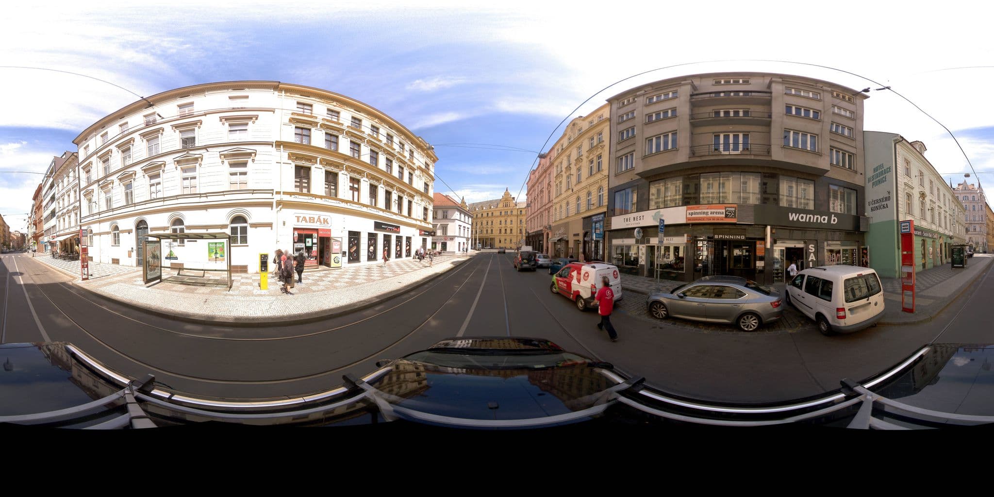 Street view near Colloseum Breakfast, Nové Město — © jeffreymartin (CC BY-SA · Mapillary)