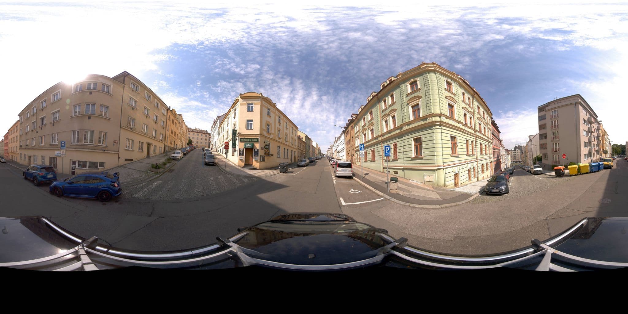 Street view near Apartments, Střešovice — © jeffreymartin (CC BY-SA · Mapillary)