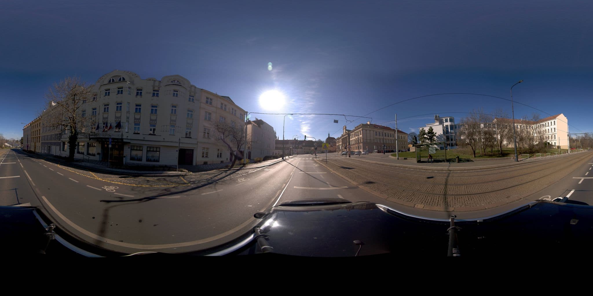 Street view near Golden Tulip Savoy Prague, Střešovice — © jeffreymartin (CC BY-SA · Mapillary)