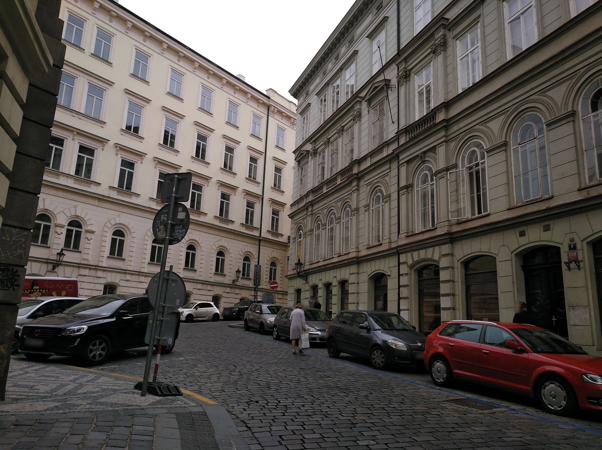 Street view near Apartments Bartolomej, Nové Město — © filohipo (CC BY-SA · Mapillary)