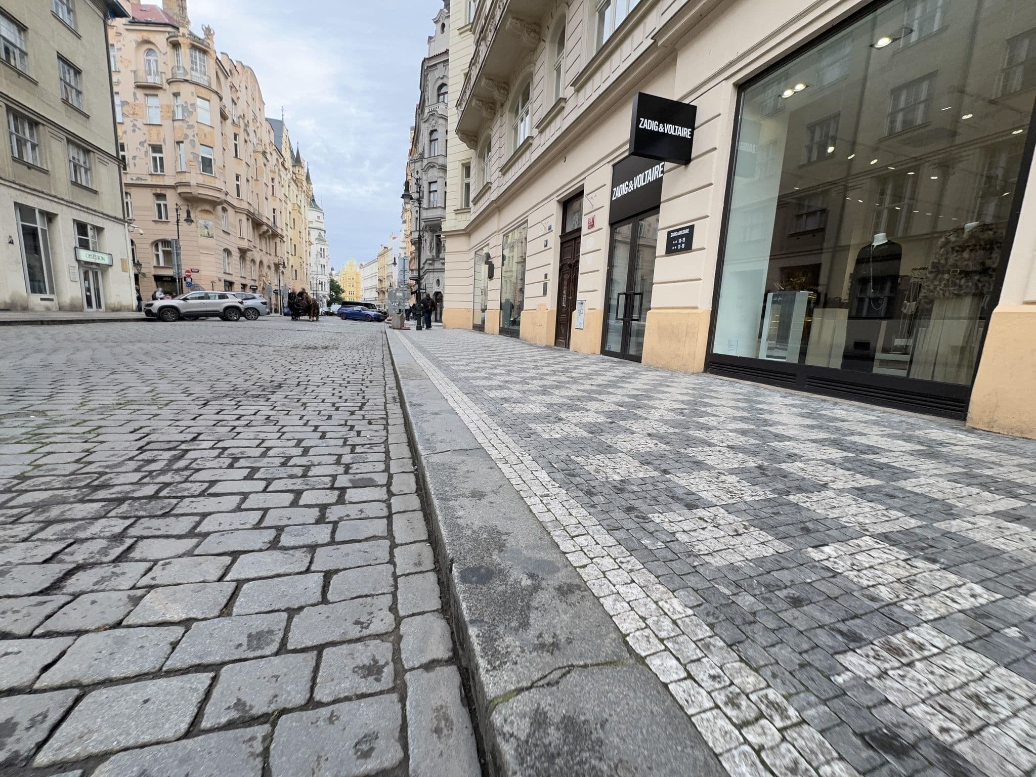 Street view near Maiselova – Karolina Apartments, Prague — © ondrejlopatka (CC BY-SA · Mapillary)