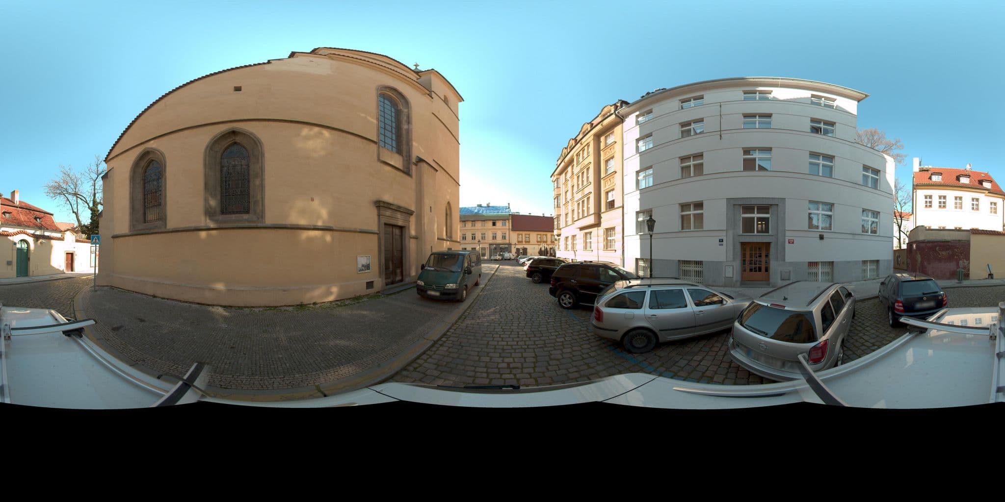Street view near City Suites, Prague — © kolarius27 (CC BY-SA · Mapillary)