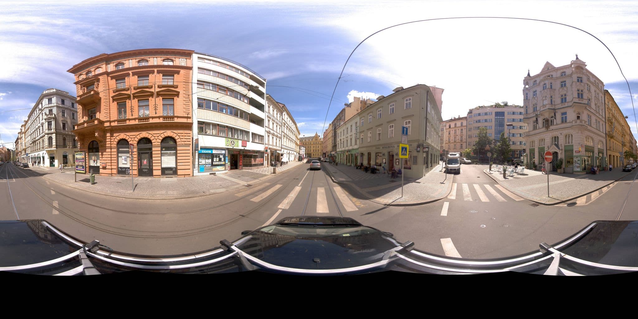 Street view near MOOo, Nové Město — © jeffreymartin (CC BY-SA · Mapillary)