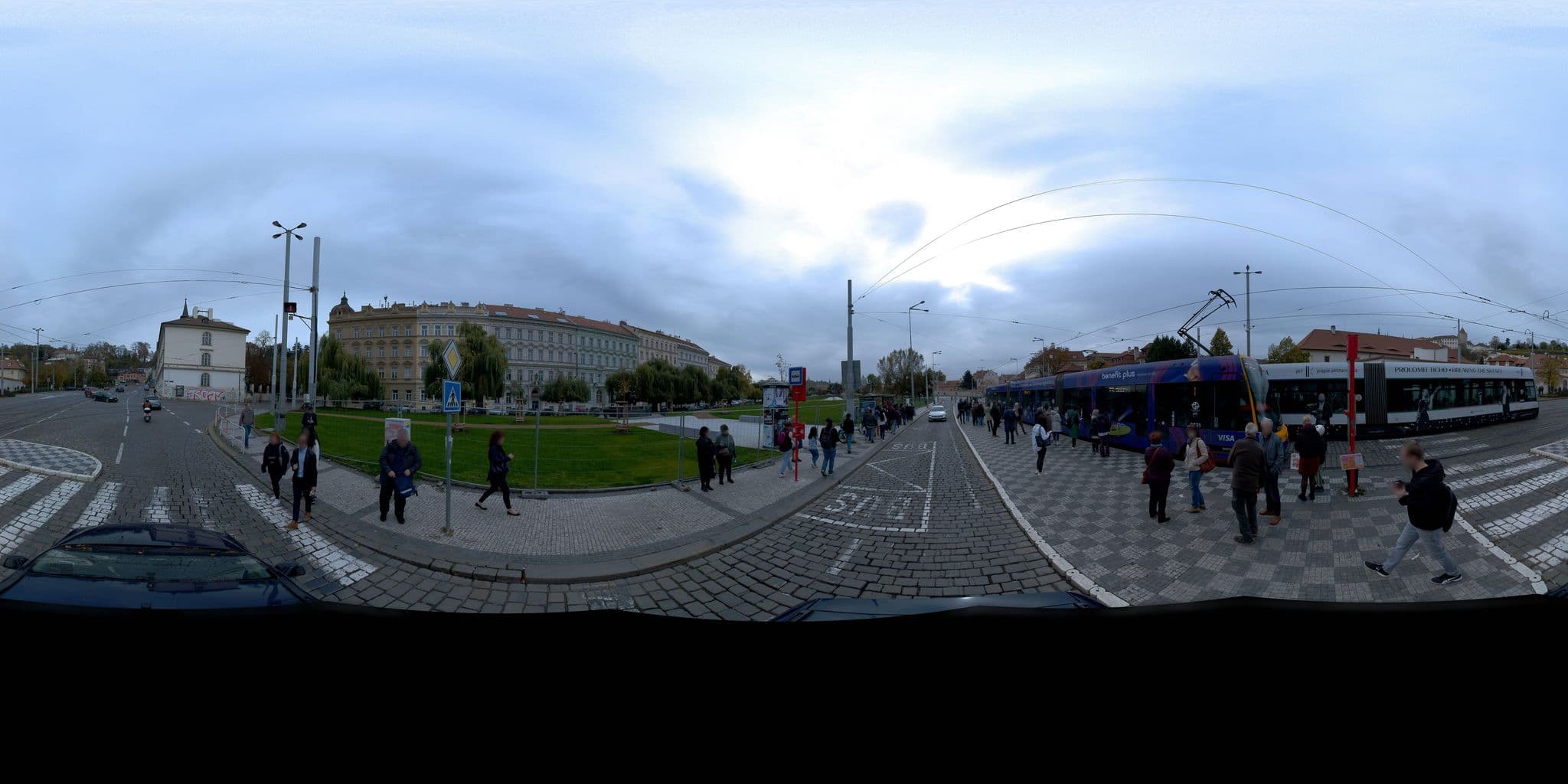 Street view near Hotel Klárov, Malá Strana — © jeffreymartin (CC BY-SA · Mapillary)