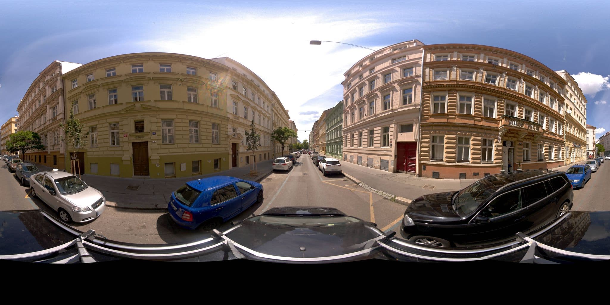 Street view near Hotel Kettner, Královské Vinohrady — © jeffreymartin (CC BY-SA · Mapillary)