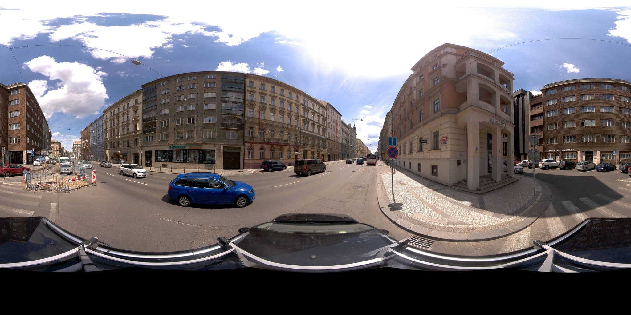 Street view near Youth Hostel Sokolská, Nové Město — © jeffreymartin (CC BY-SA · Mapillary)