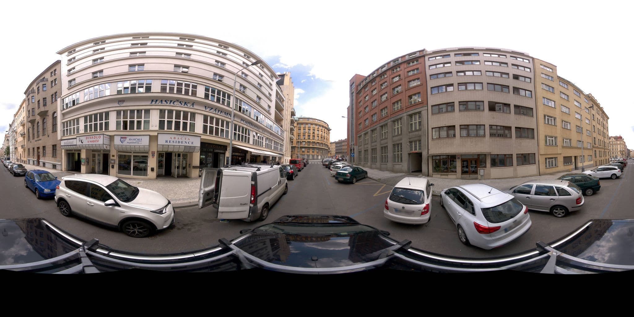 Street view near Pension 44, Královské Vinohrady — © jeffreymartin (CC BY-SA · Mapillary)