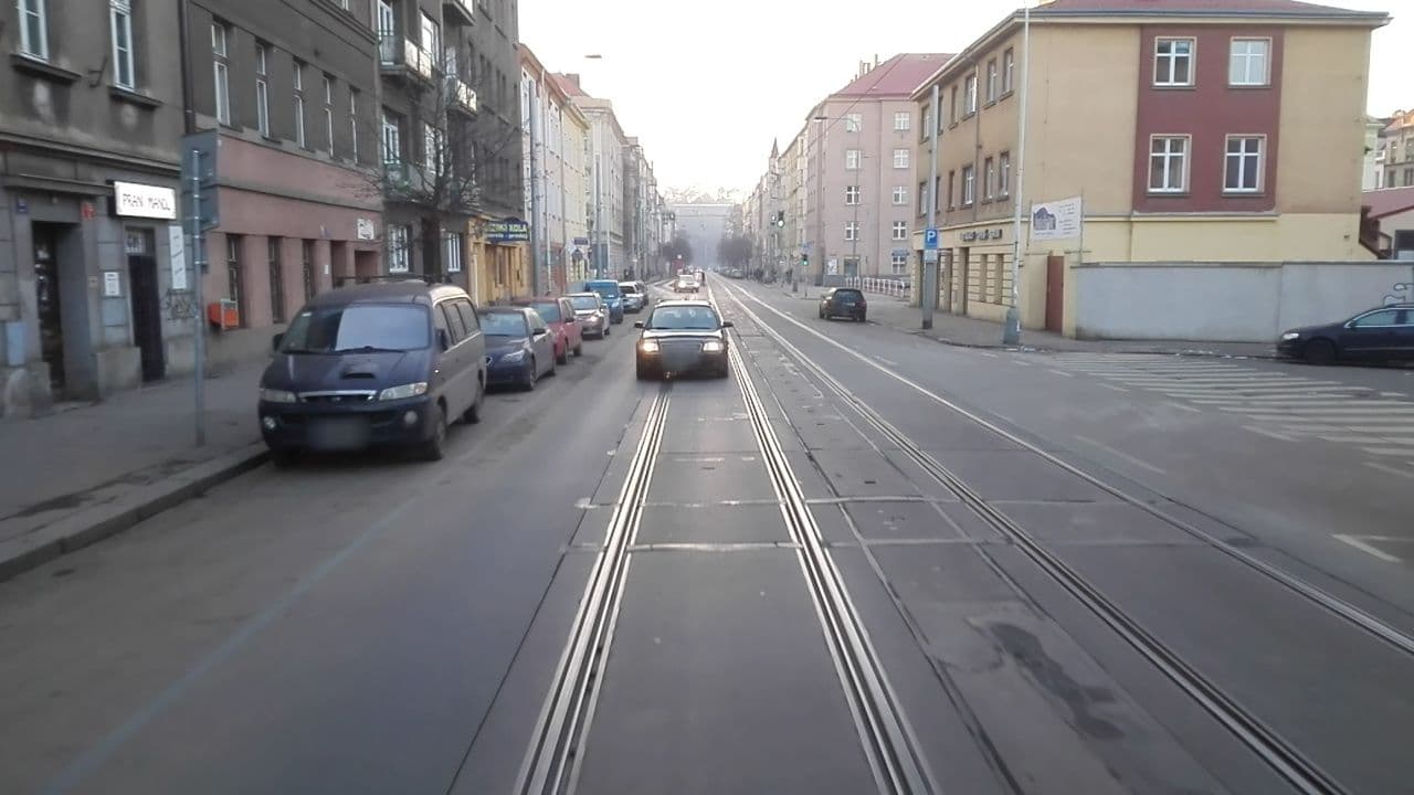 Street view near Easy Housing Hostel in Prague, Nusle — © milancer (CC BY-SA · Mapillary)