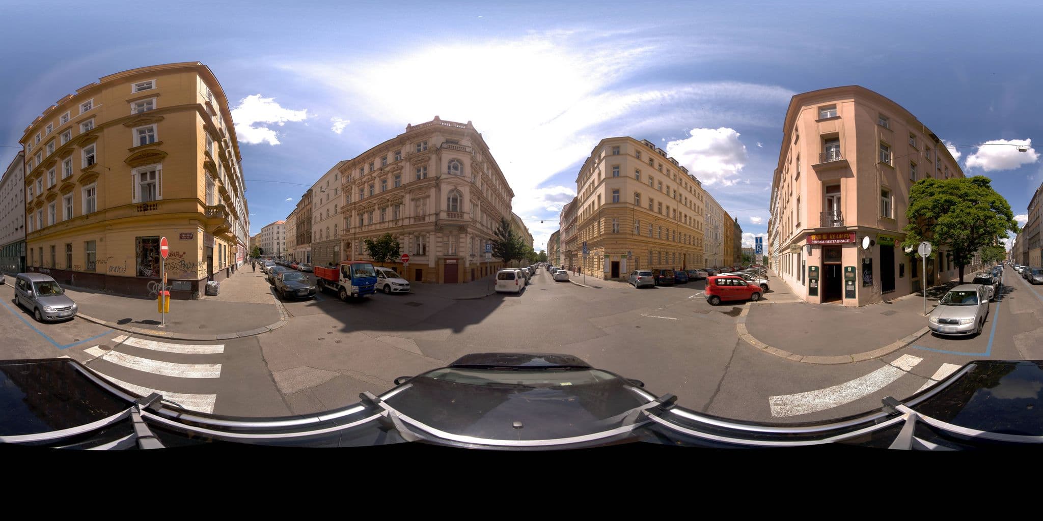 Street view near Wenceslas Design Residence, Královské Vinohrady — © jeffreymartin (CC BY-SA · Mapillary)