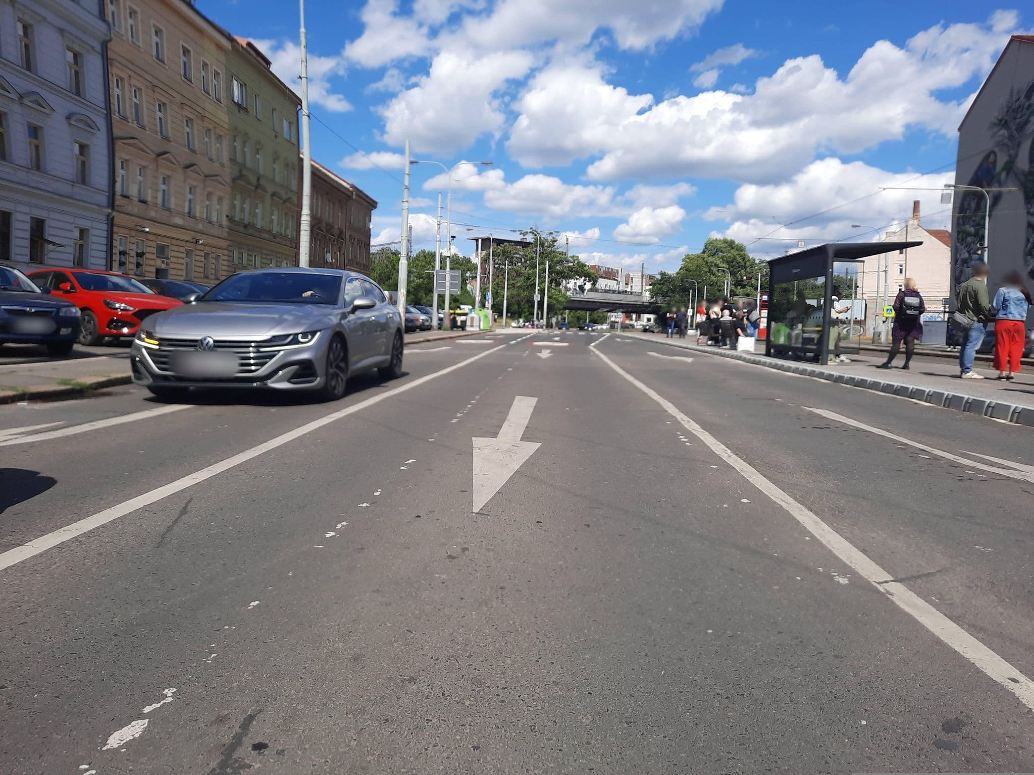 Street view near Merlin Hotel Prague, Nusle — © ondrejlopatka (CC BY-SA · Mapillary)