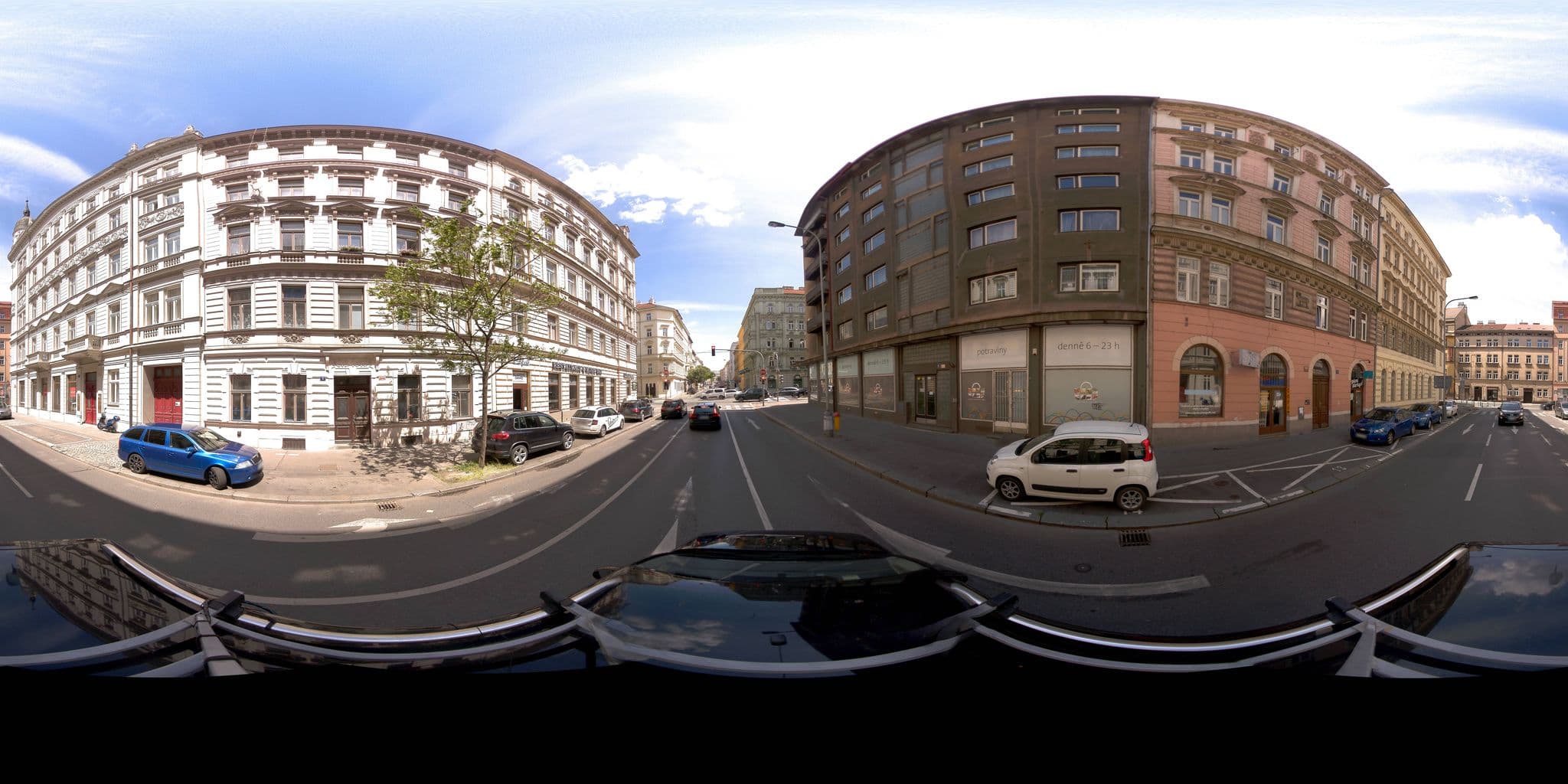 Street view near Beautiful apartment in the centre, Nové Město — © jeffreymartin (CC BY-SA · Mapillary)