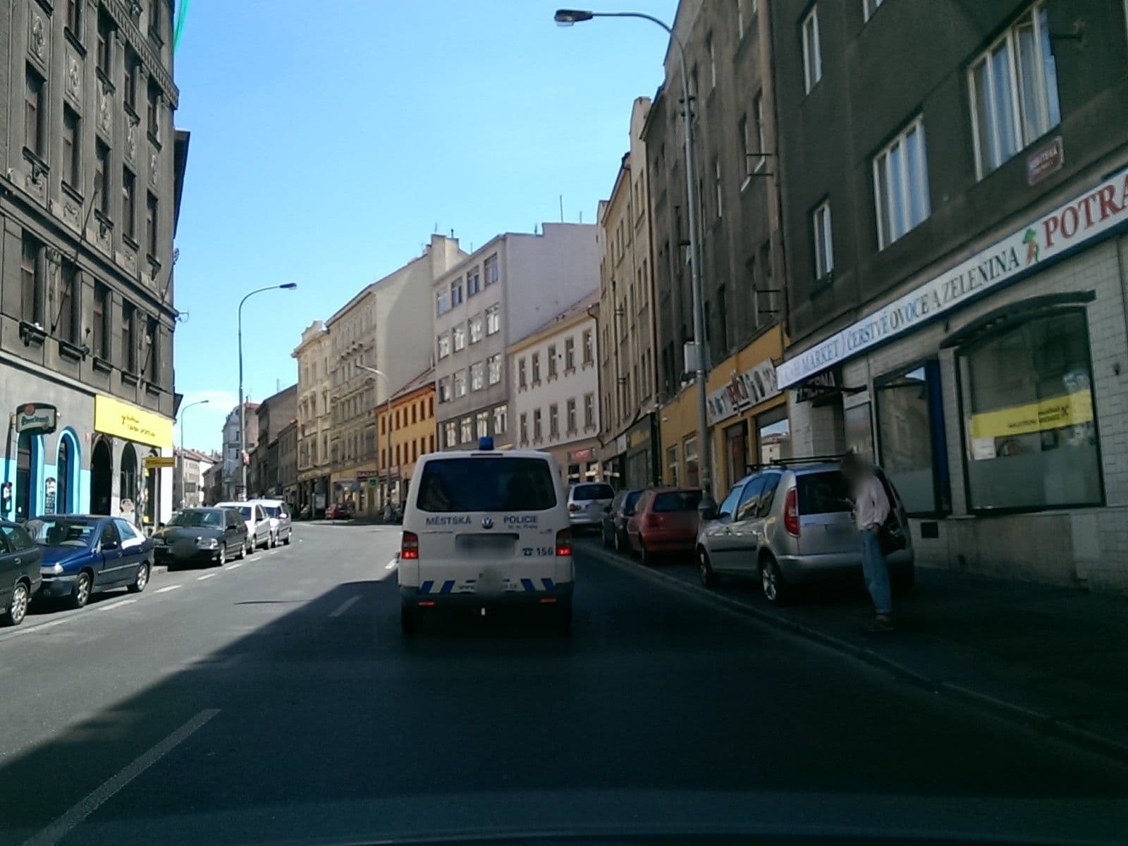 Street view near Trendy downtown apartment DIY, Žižkov — © gob (CC BY-SA · Mapillary)