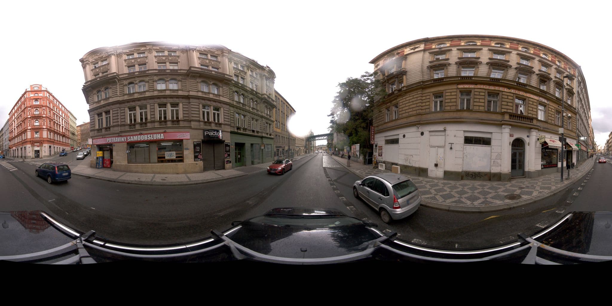 Street view near Atlante Residence Bucintoro, Žižkov — © jeffreymartin (CC BY-SA · Mapillary)