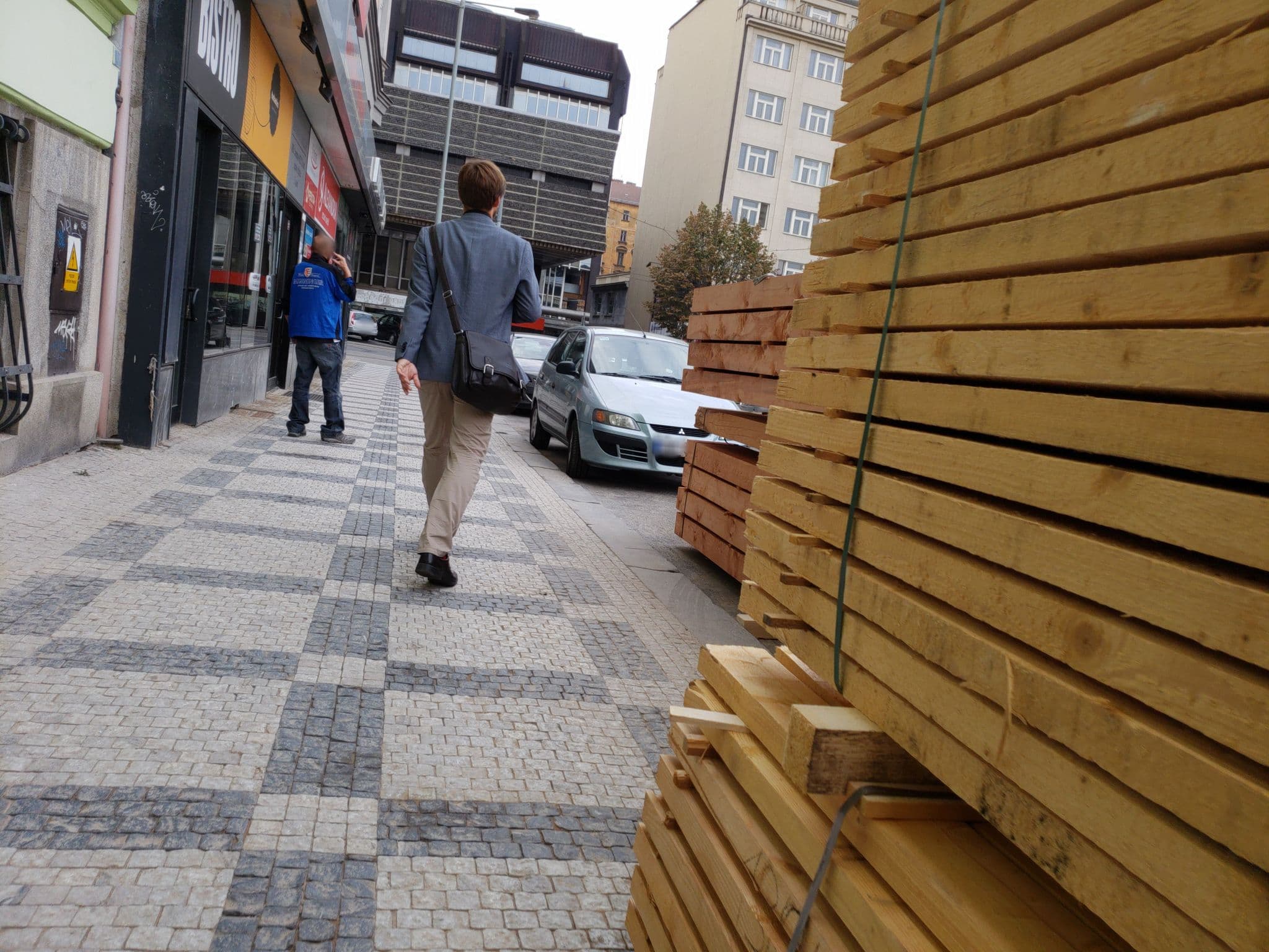 Street view near Grand Art Deco Apartment aupan-lska, Královské Vinohrady — © mapfool (CC BY-SA · Mapillary)