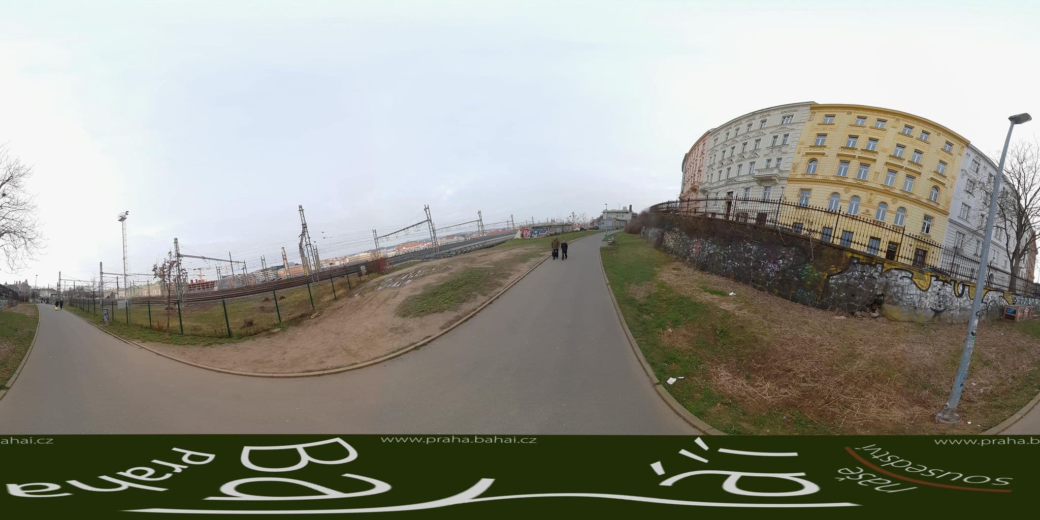 Street view near Hostel Amulet, Žižkov — © Bahai_Praha (CC BY-SA · Mapillary)