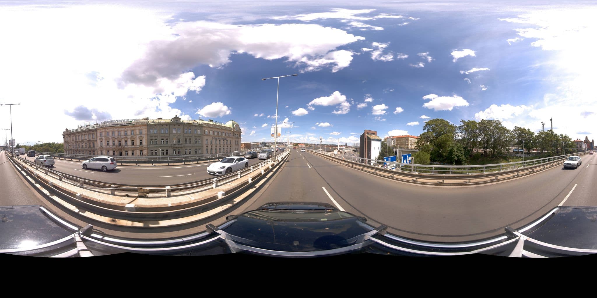 Street view near SlaBur Residence, Žižkov — © jeffreymartin (CC BY-SA · Mapillary)