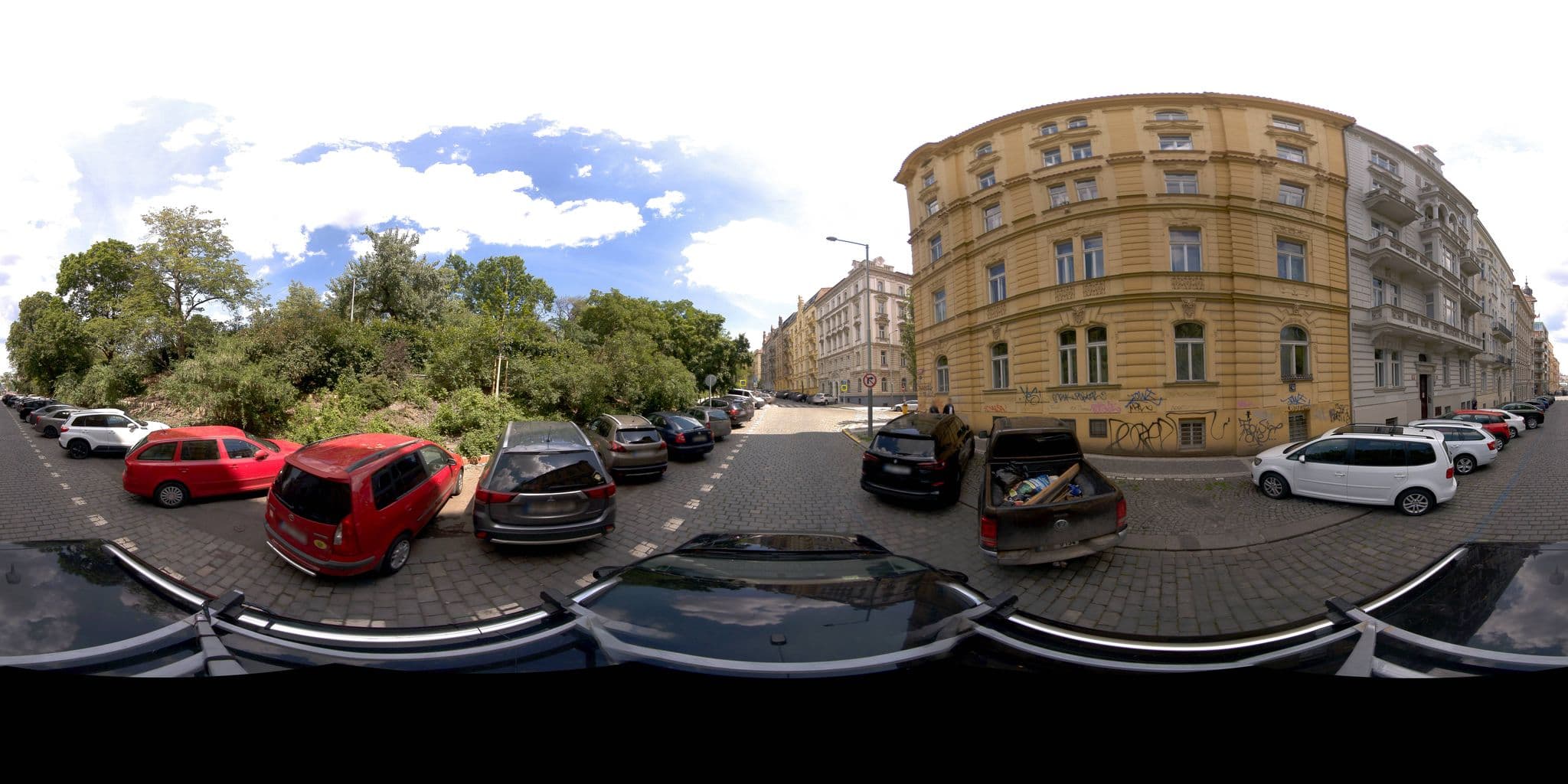 Street view near Green Oasis Wenceslas Square Apartment, Královské Vinohrady — © jeffreymartin (CC BY-SA · Mapillary)