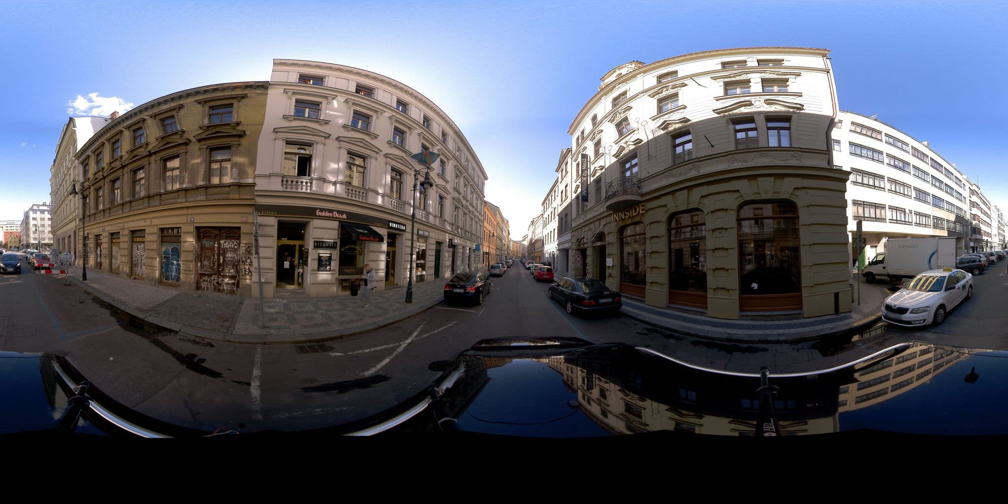Street view near Hotel UNIC Prague, Prague — © jeffreymartin (CC BY-SA · Mapillary)