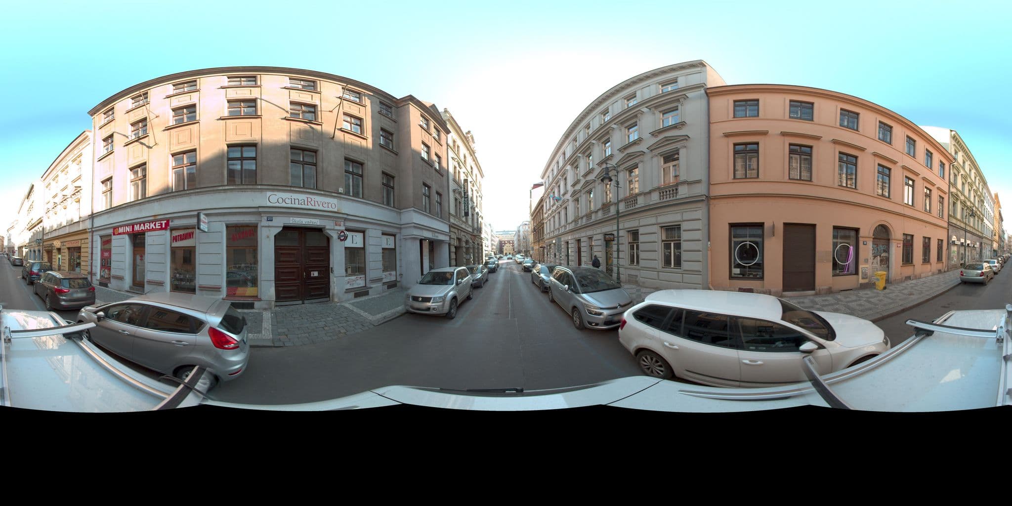 Street view near Kahn Apartments - Old Town, Prague — © kolarius27 (CC BY-SA · Mapillary)