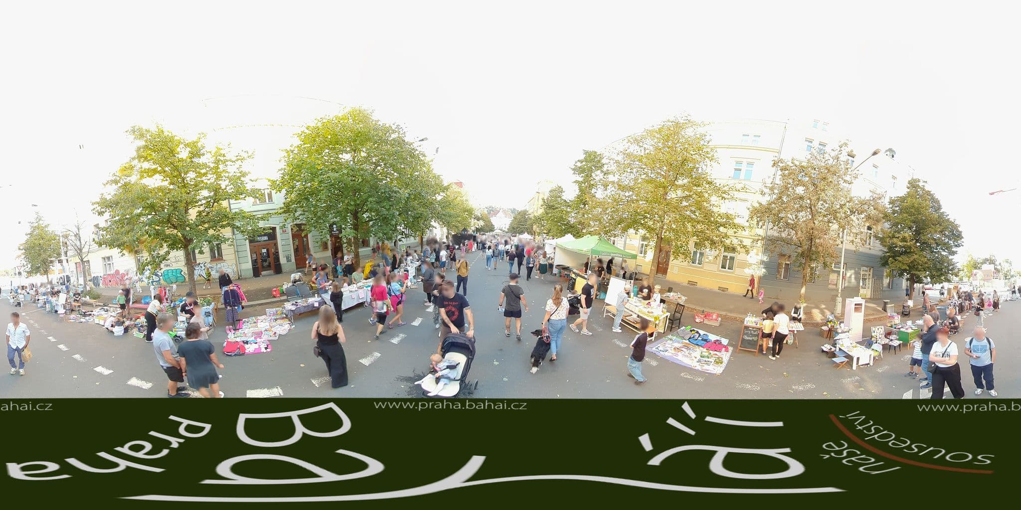 Street view near Slunecni apartman, Karlín — © Bahai_Praha (CC BY-SA · Mapillary)