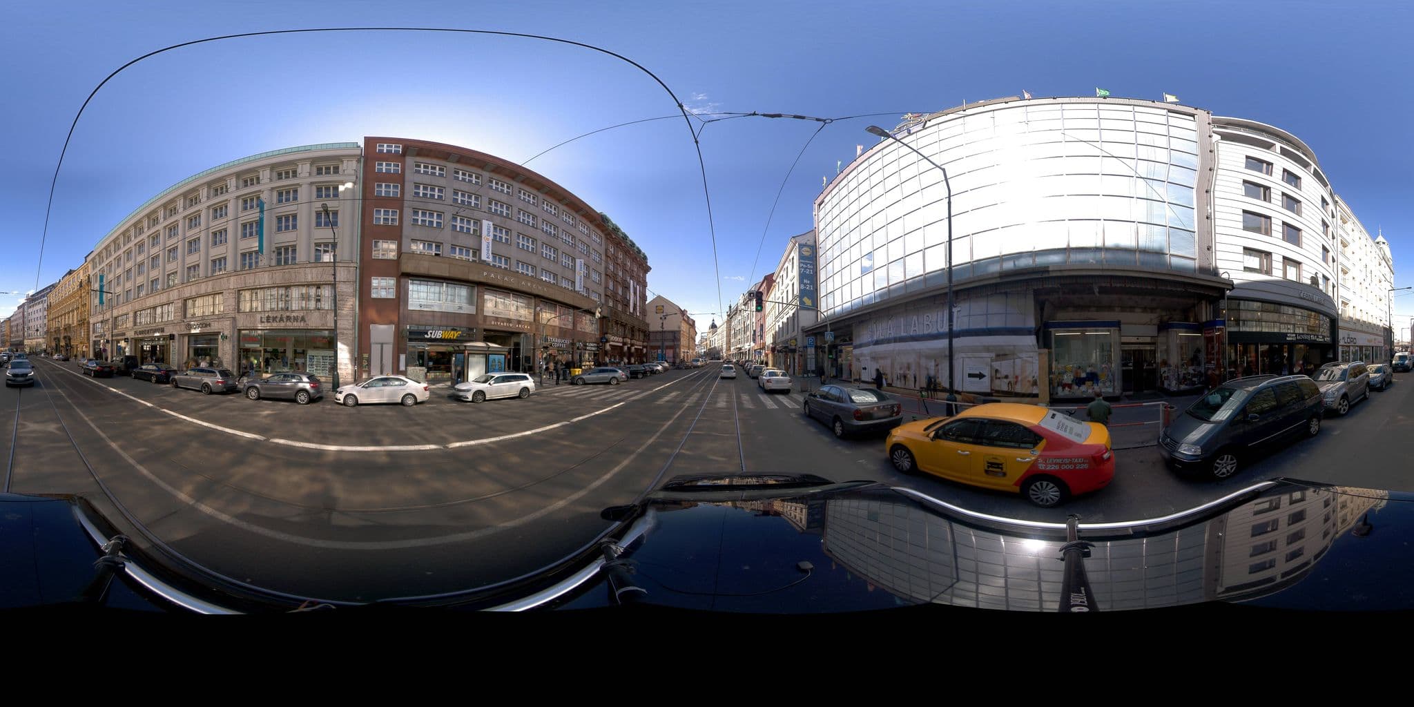 Street view near Alveo Suites, Karlín — © jeffreymartin (CC BY-SA · Mapillary)