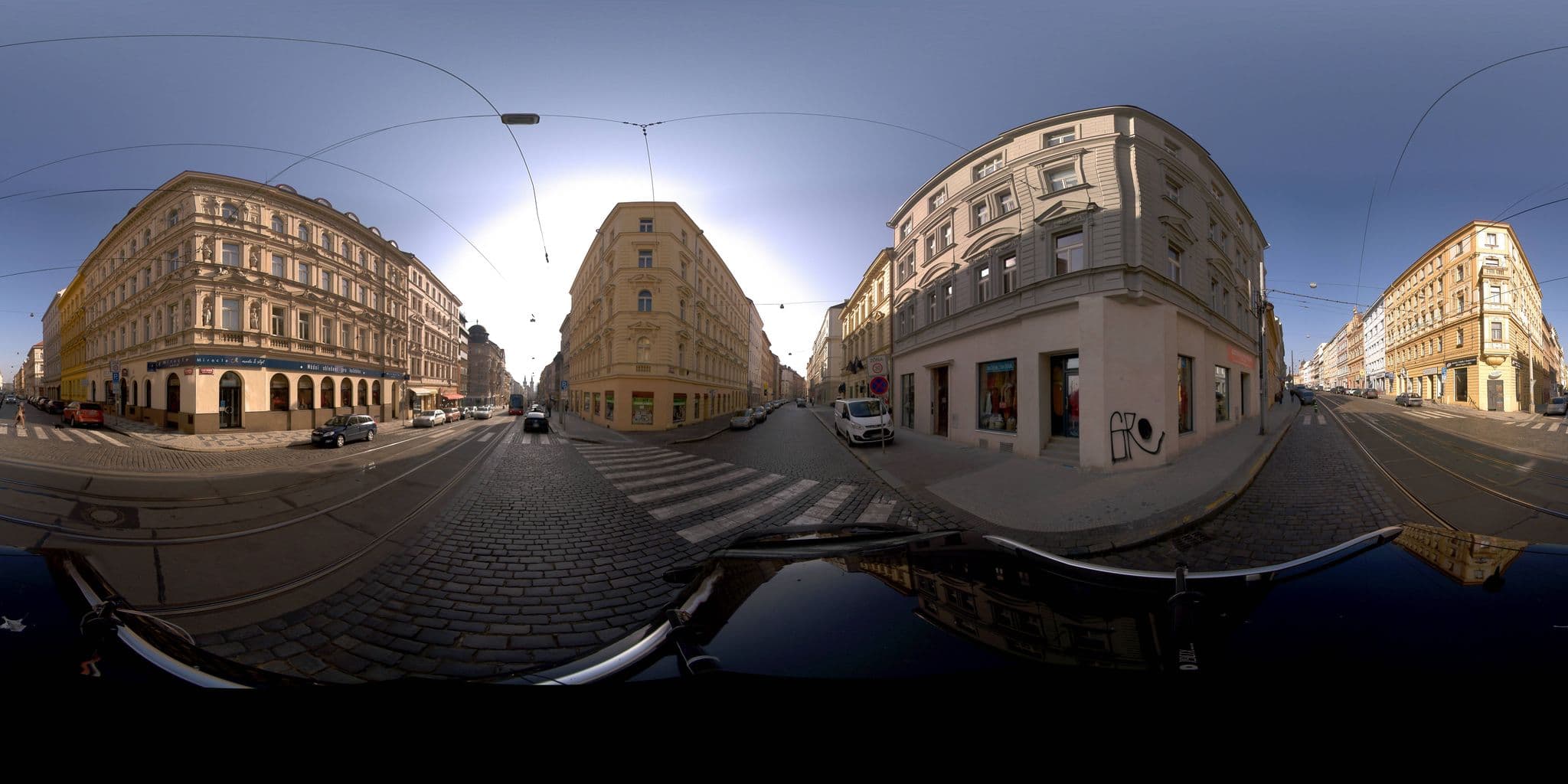 Street view near Hotel u Psa, Prague — © jeffreymartin (CC BY-SA · Mapillary)