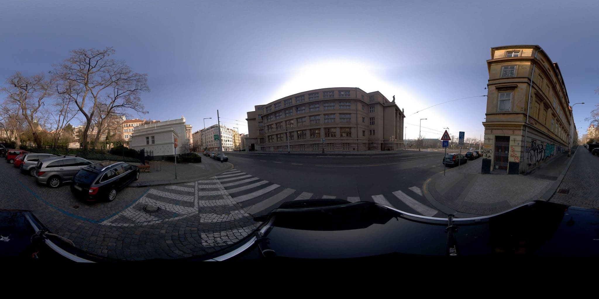 Street view near Five star zoo house, Karlín — © jeffreymartin (CC BY-SA · Mapillary)