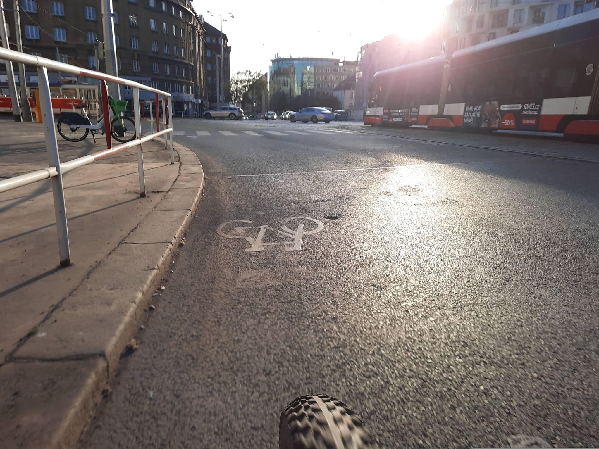 Street view near Hotel Vítkov, Žižkov — © ondrejlopatka (CC BY-SA · Mapillary)