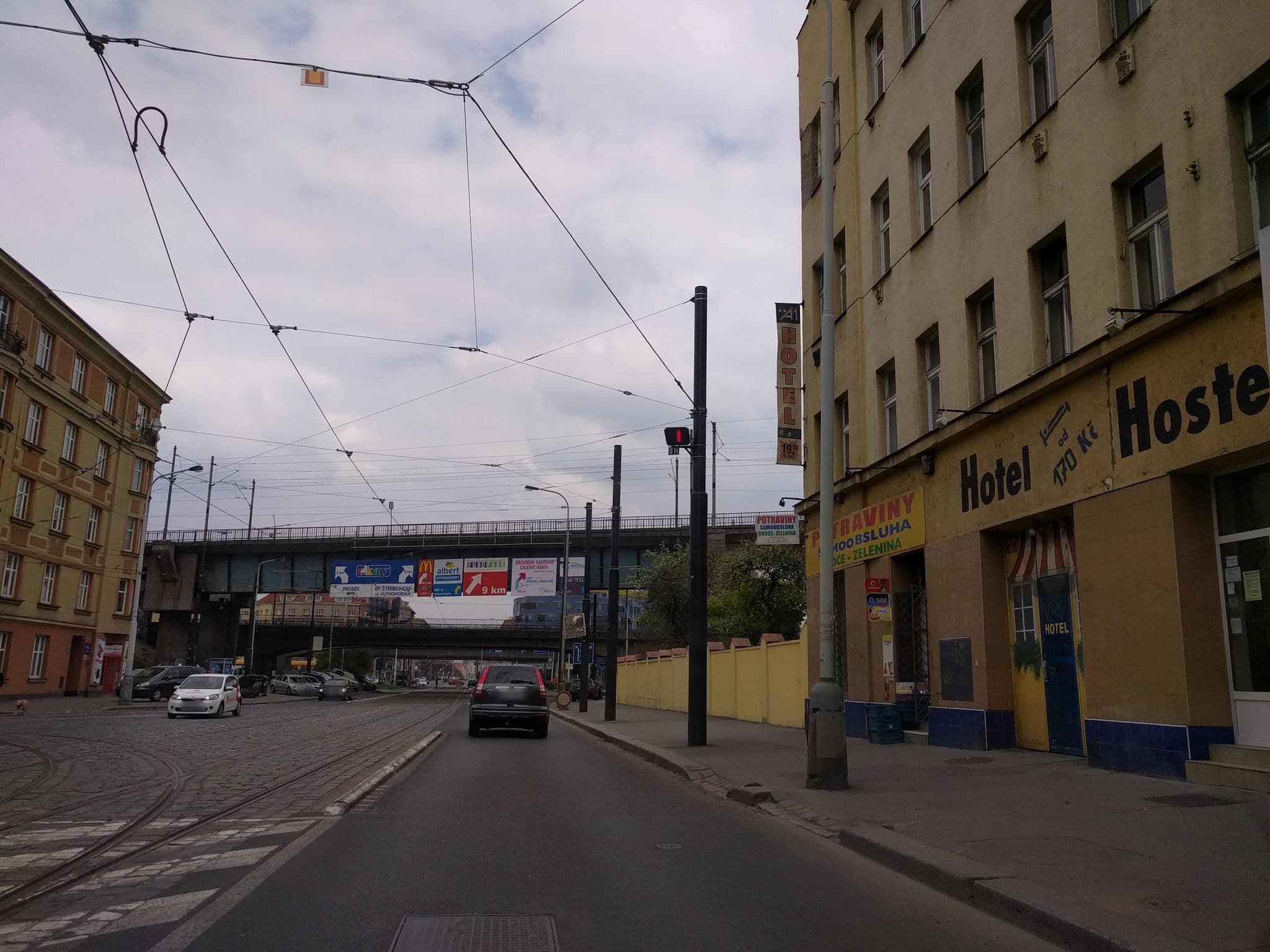 Street view near A1 Hotel And Hostel Prague, Libeň — © zbycz (CC BY-SA · Mapillary)