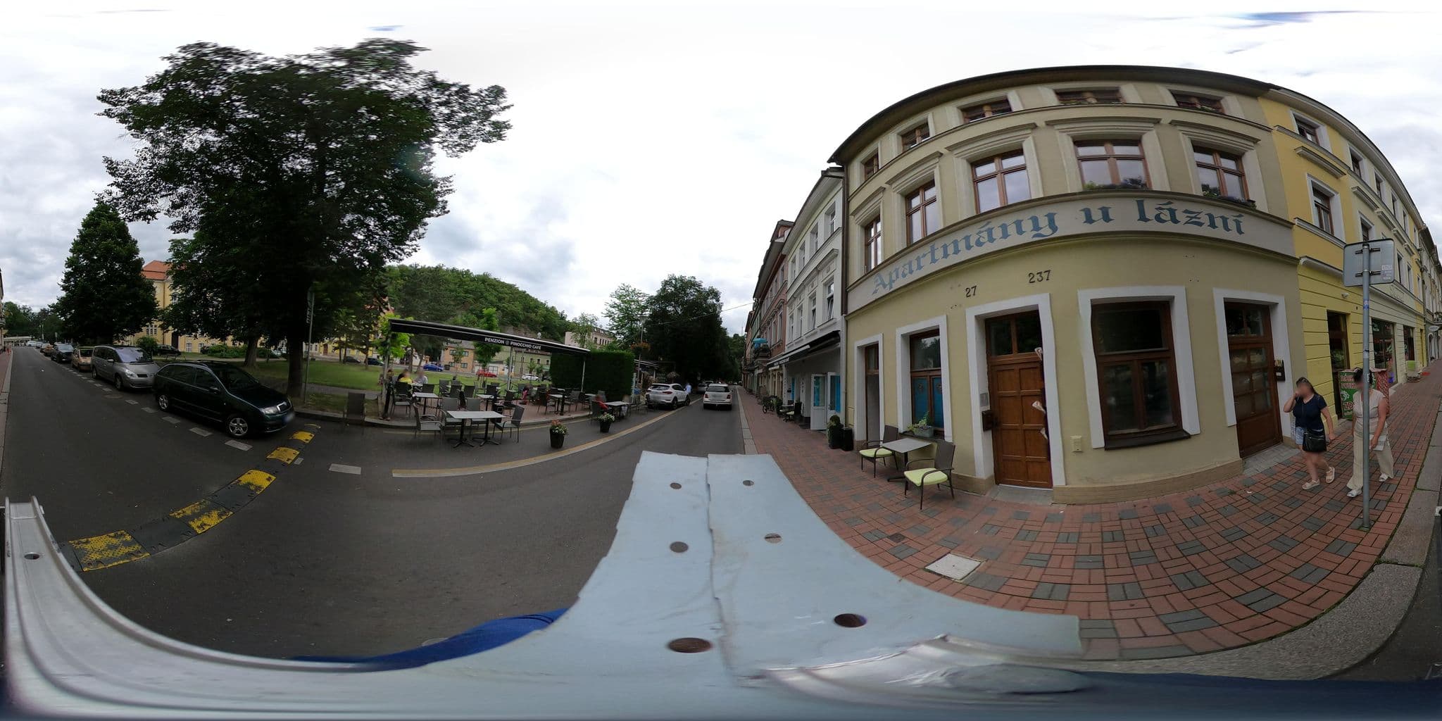 Street view near Park Hotel Avenida, Teplice — © wegavision (CC BY-SA · Mapillary)