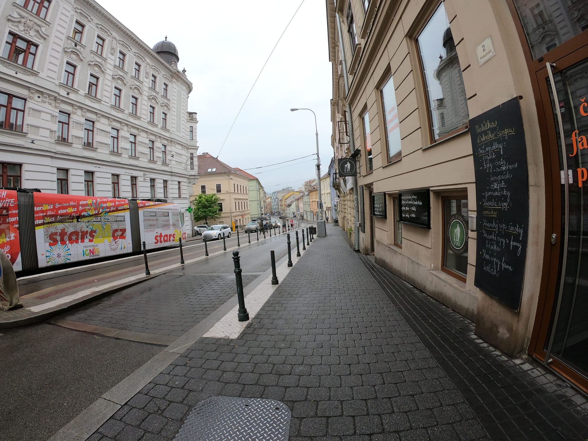 Street view near Atrium Apartments, Brno střed — © richlv (CC BY-SA · Mapillary)