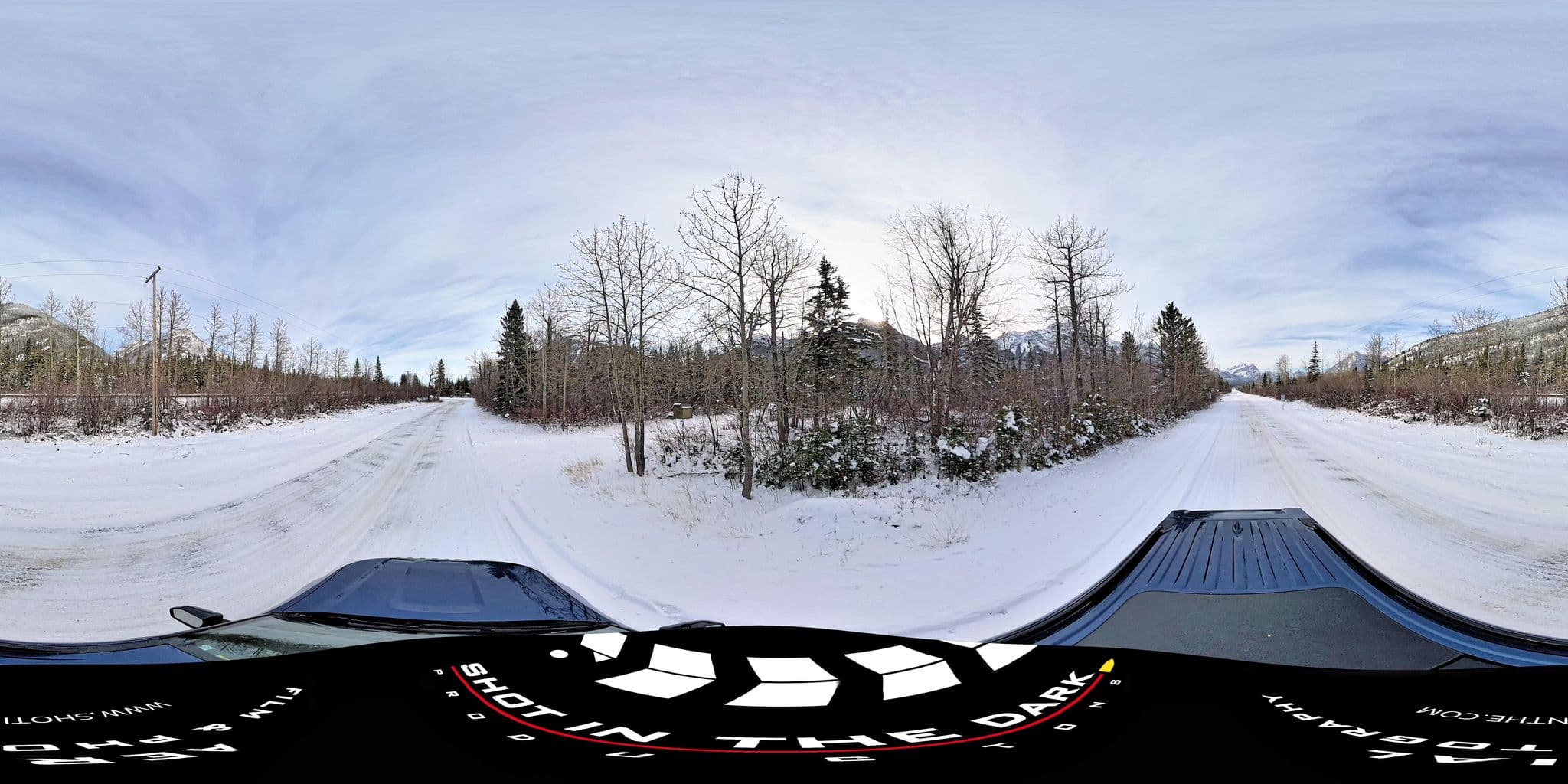 Street view near Exshaw Campground, Canmore