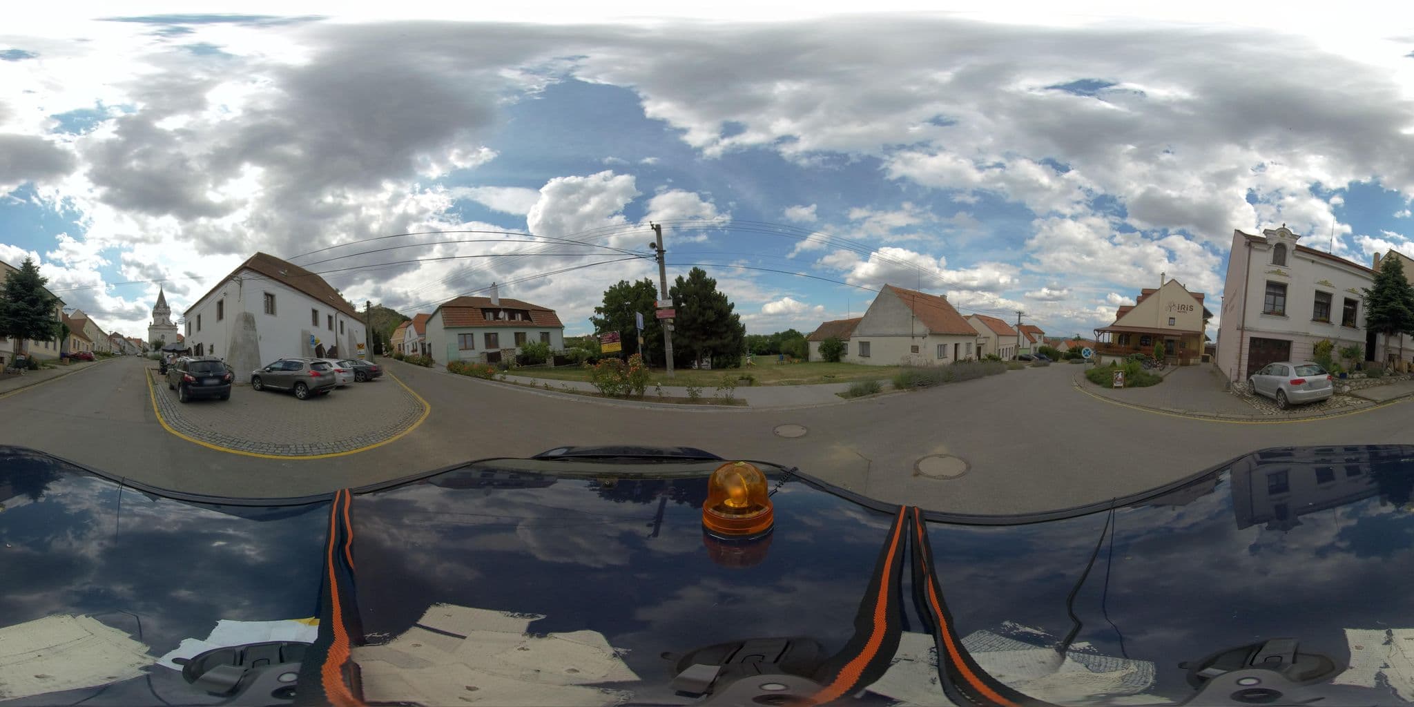 Street view near Hotel Iris, Šakvice — © anthonyapp (CC BY-SA · Mapillary)