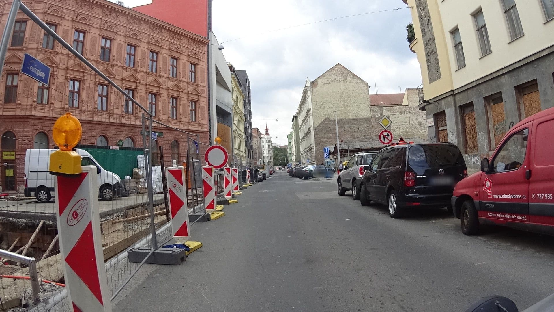 Street view near Hotel Stara Posta, Brno — © 468p (CC BY-SA · Mapillary)