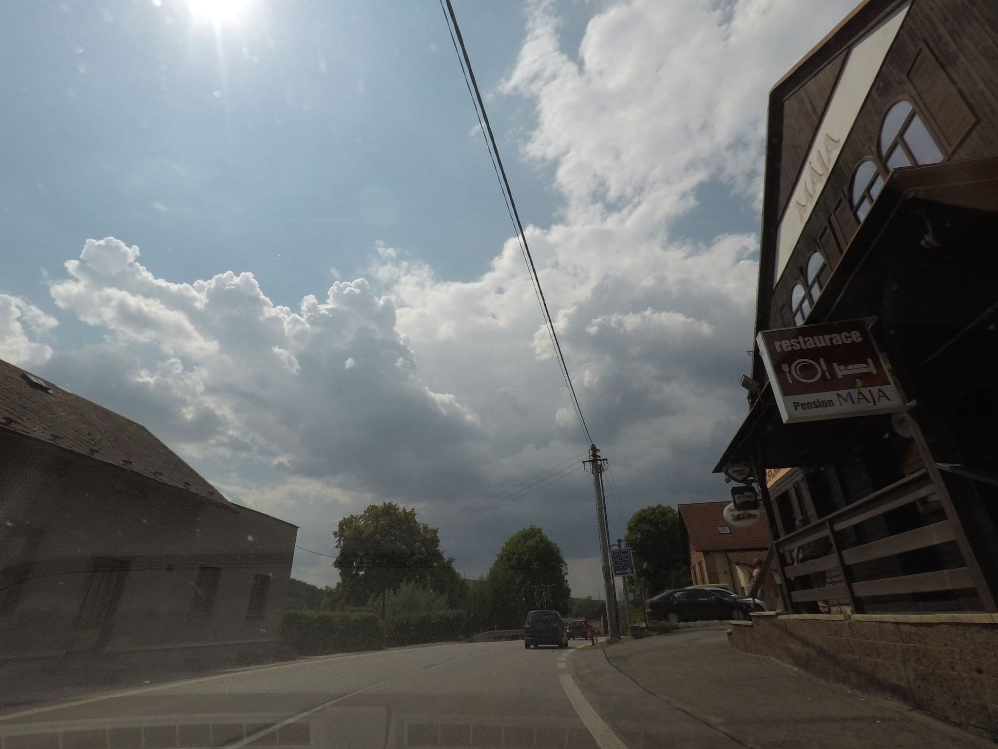 Street view near Restaurace, Pizzerie a pension Mája, Nová Paka — © canadarunner (CC BY-SA · Mapillary)