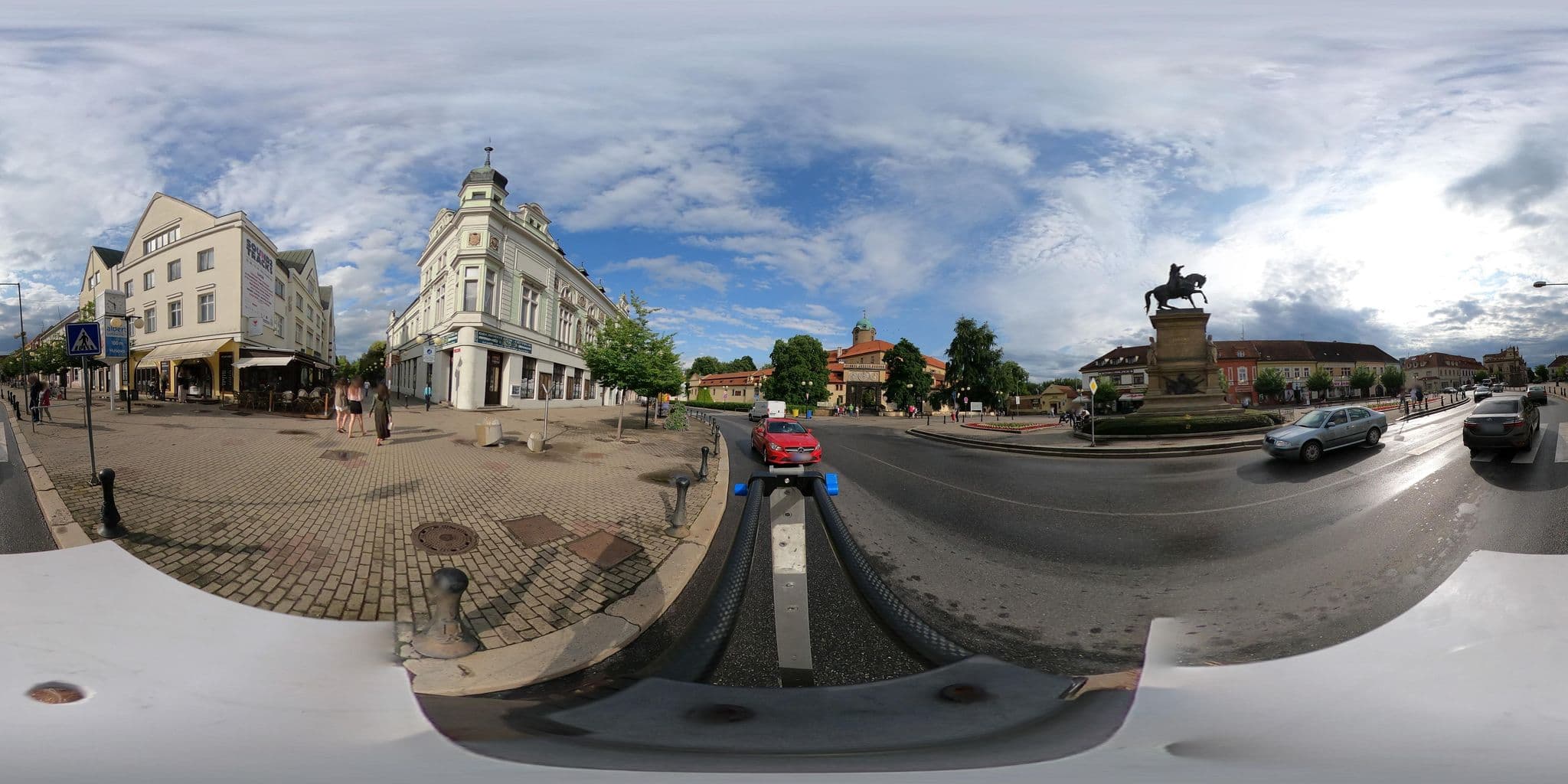 Street view near Lazne Felicitas, Poděbrady — © wegavision (CC BY-SA · Mapillary)