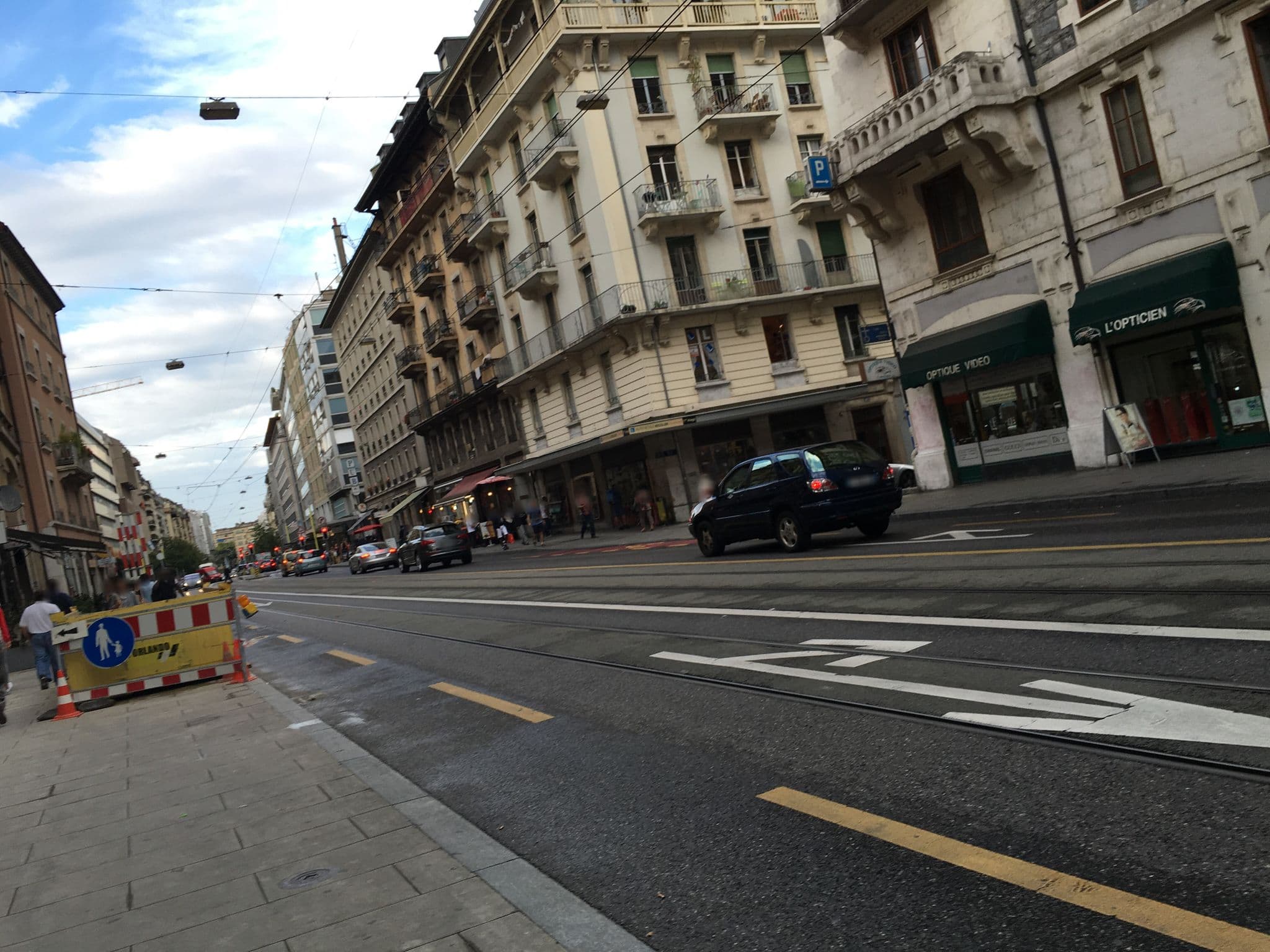 Street view near Hôtel Quatre Nations, Geneva — © nattes (CC BY-SA · Mapillary)