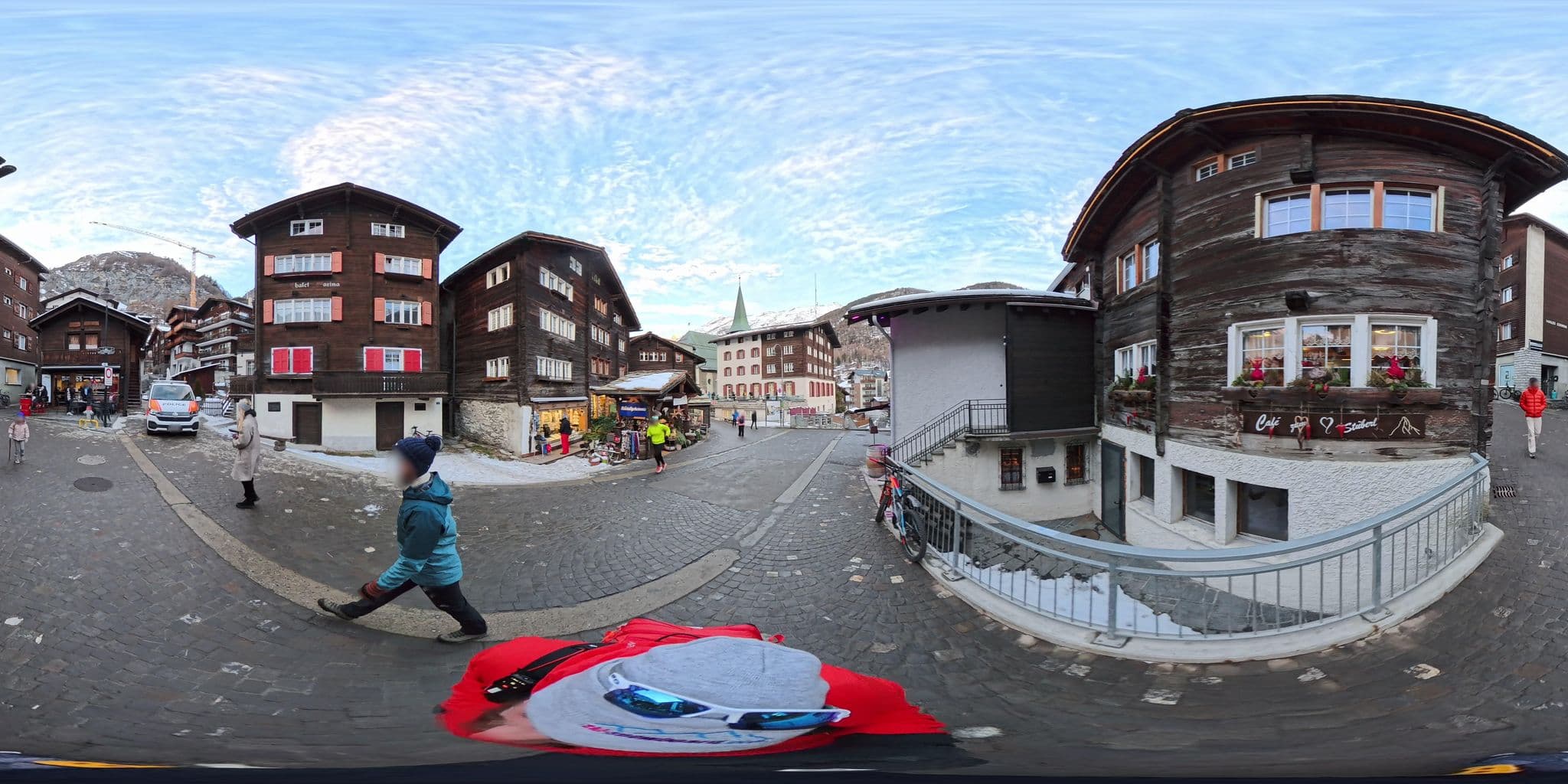 Street view near Haus Genepy, Zermatt — © MattWithHuskies (CC BY-SA · Mapillary)