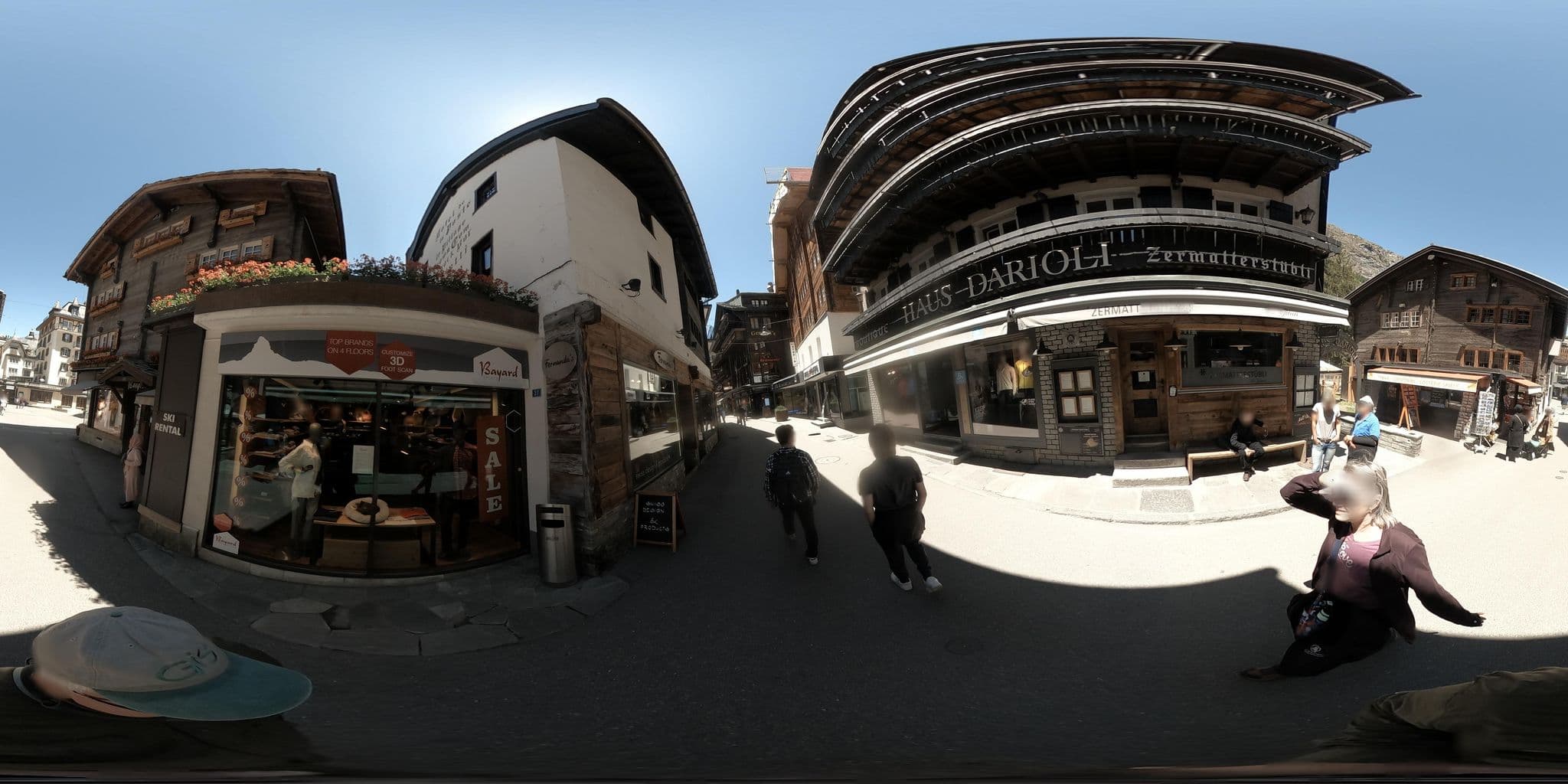 Street view near Hotel Darioli, Zermatt — © graharg (CC BY-SA · Mapillary)