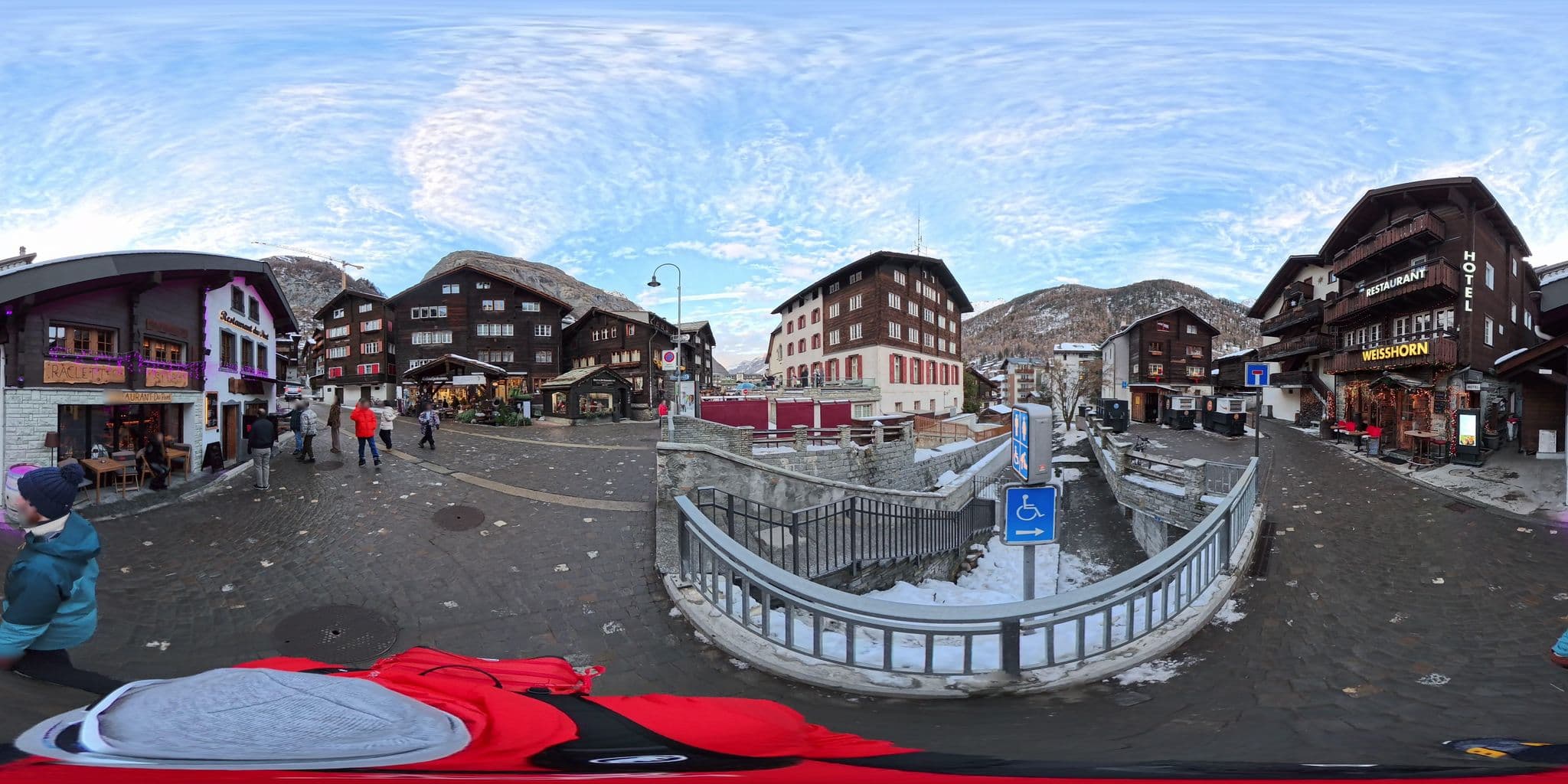 Street view near Hotel Dom, Zermatt — © MattWithHuskies (CC BY-SA · Mapillary)