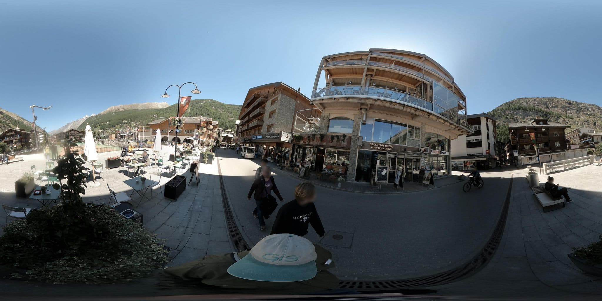 Street view near Backstage Hotel, Zermatt — © graharg (CC BY-SA · Mapillary)