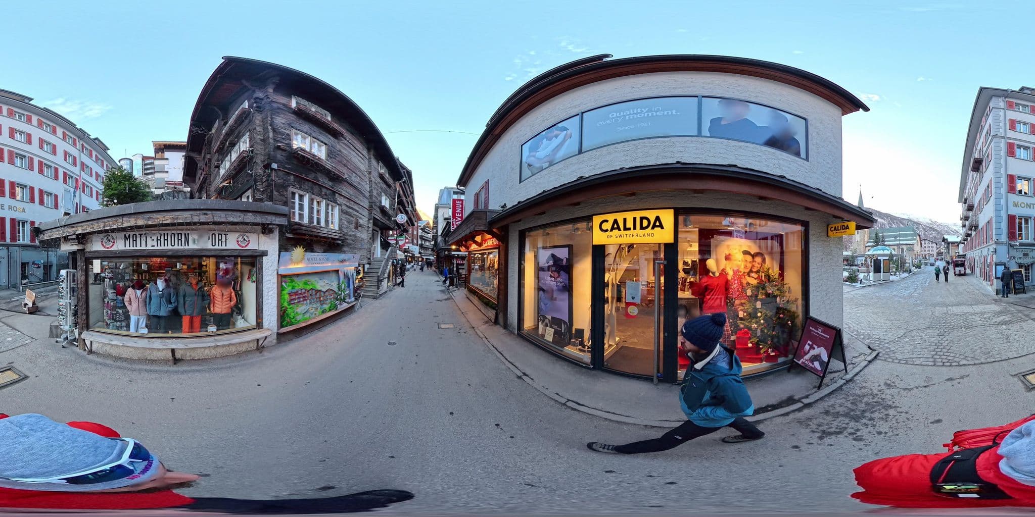 Street view near Matterhorn Group AG, Zermatt — © MattWithHuskies (CC BY-SA · Mapillary)