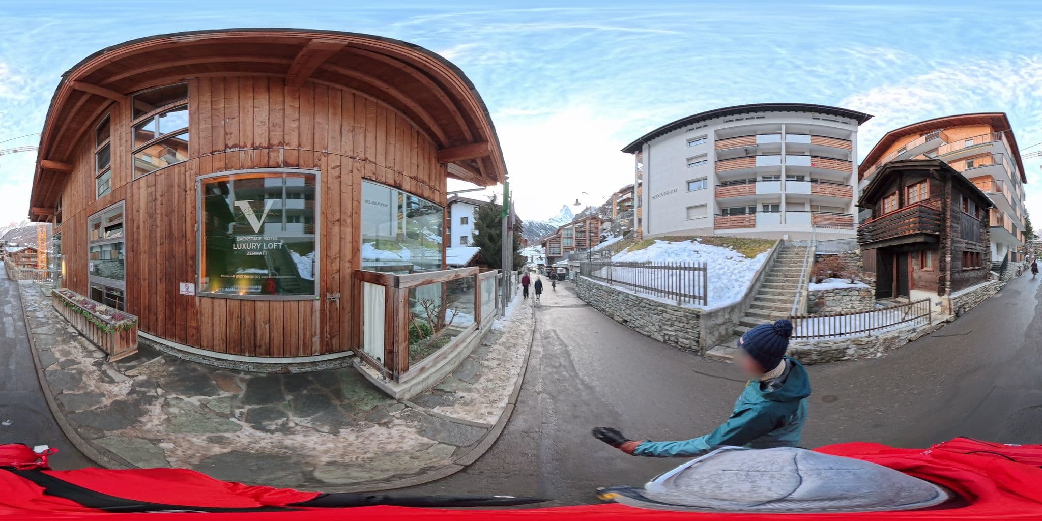 Street view near Haus Alpharmonie, Zermatt — © MattWithHuskies (CC BY-SA · Mapillary)