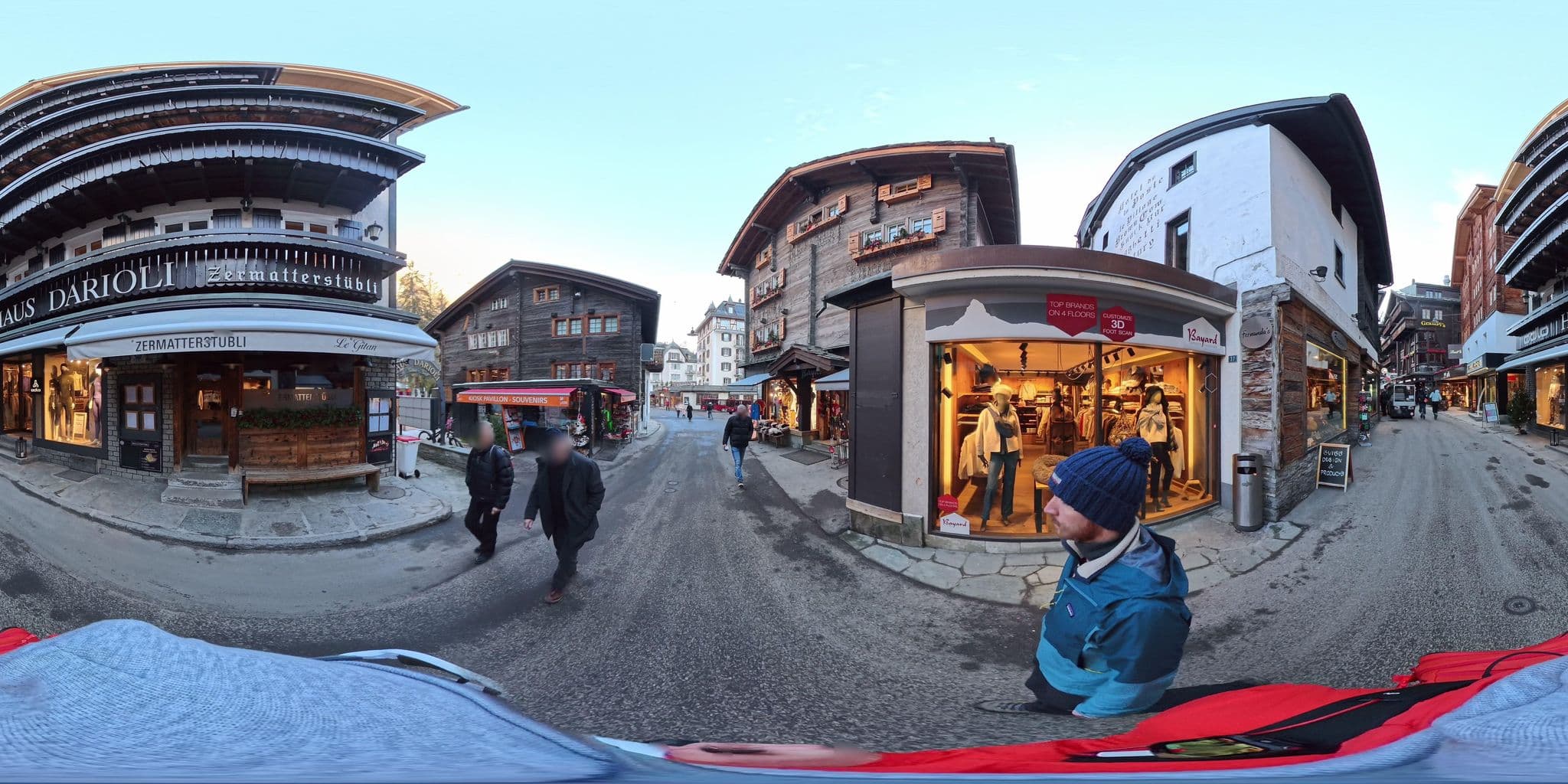 Street view near Haus Darioli, Zermatt — © MattWithHuskies (CC BY-SA · Mapillary)