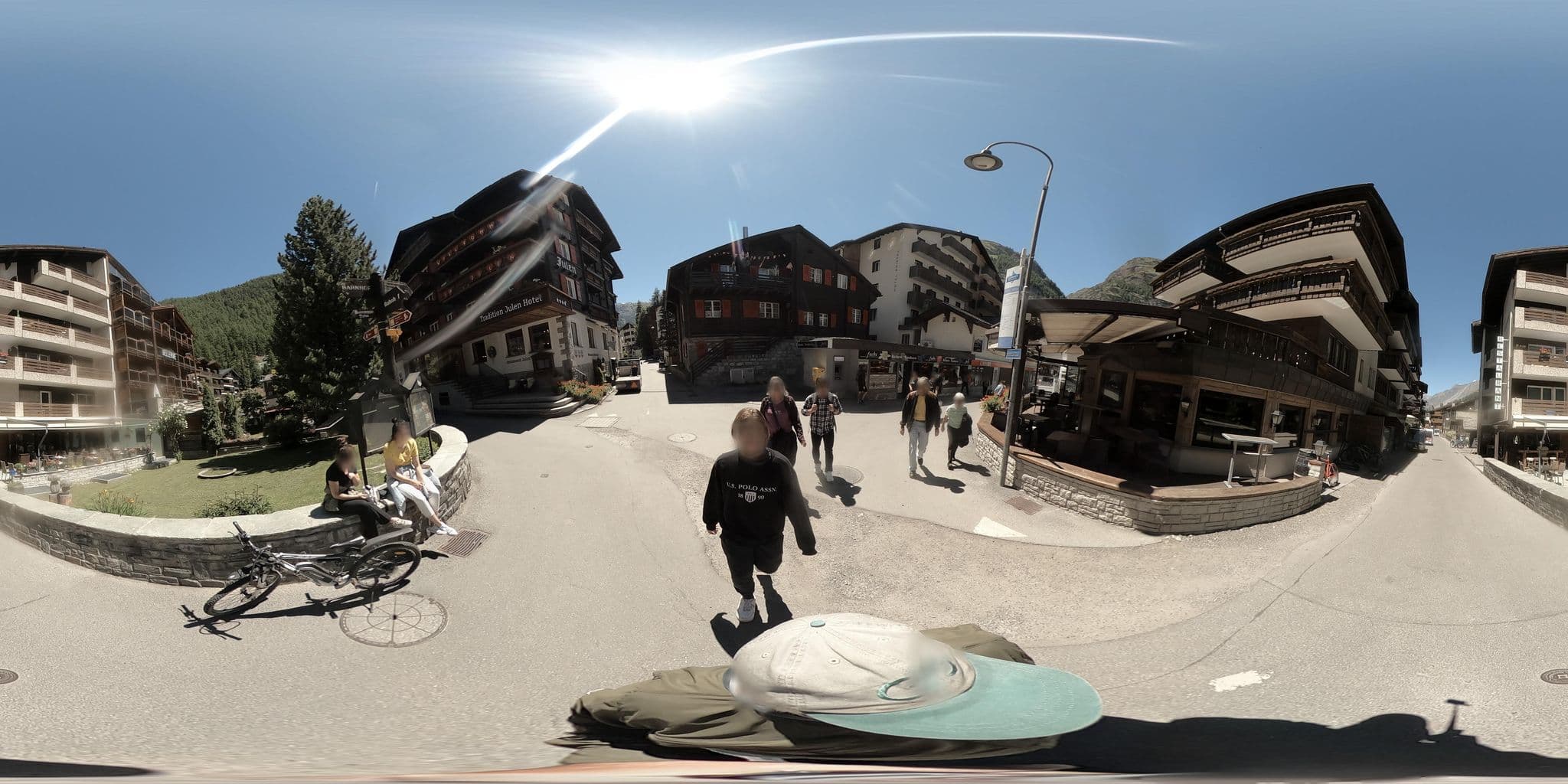 Street view near Hotel Garni Welcome, Zermatt — © graharg (CC BY-SA · Mapillary)